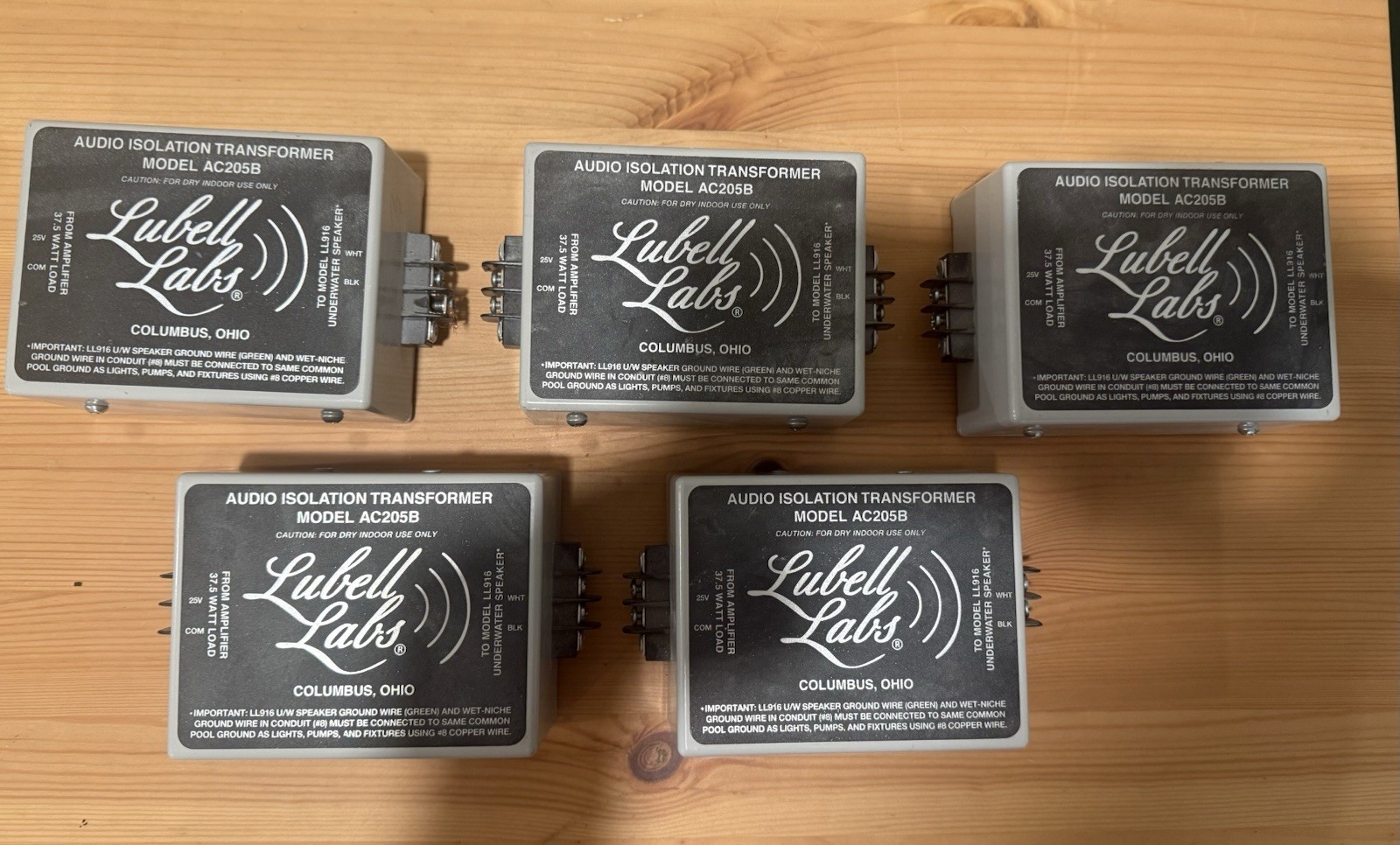 Lubell AC205B audio isolation & matching transformer box
