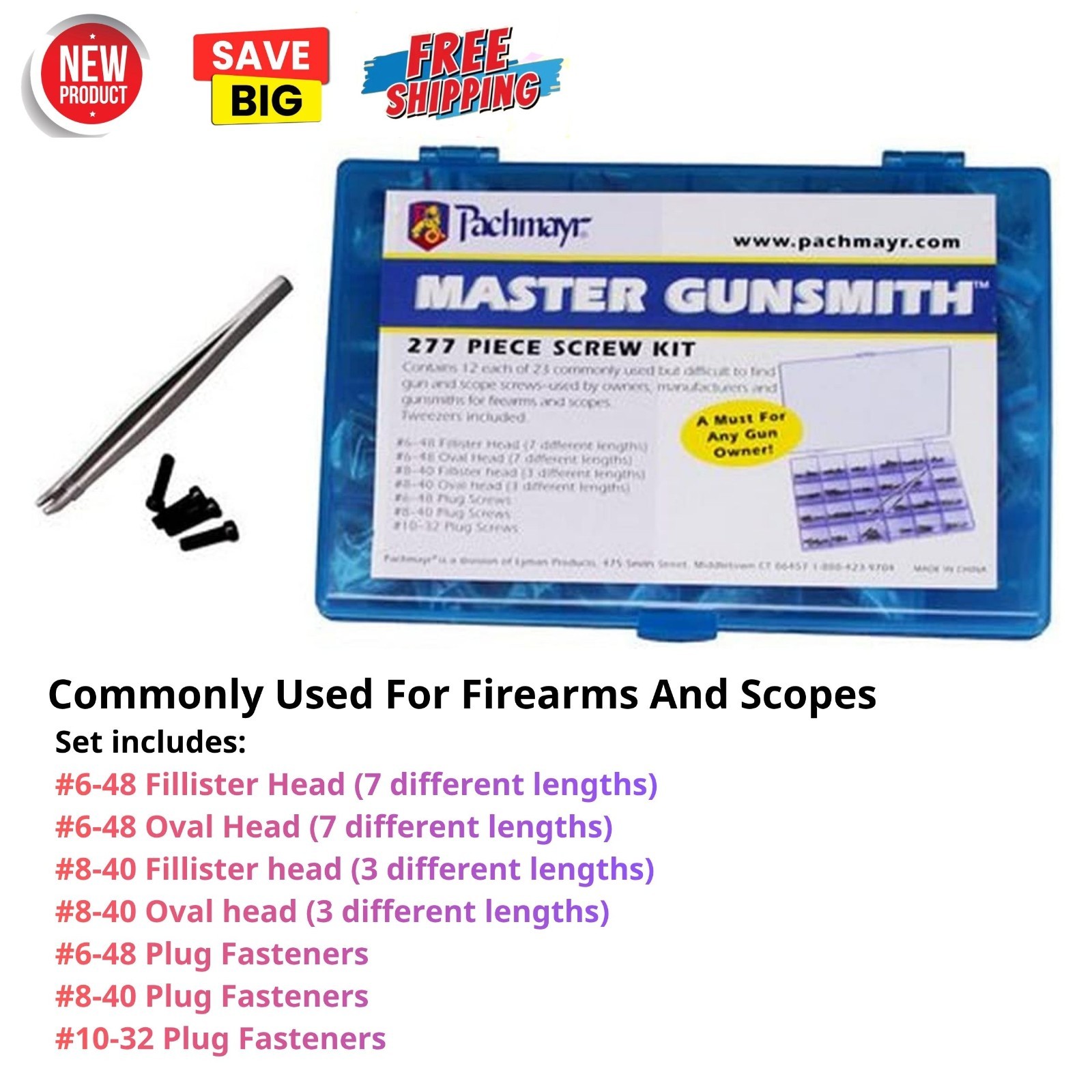 Gunsmith Gunsmithing Tools Firearm Screw Kit Hunting Gun Repair Fix Set Master