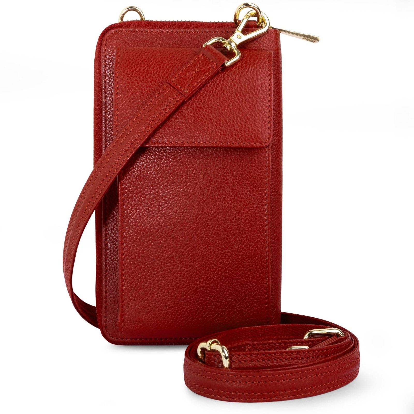 BULL GUARD Crossbody Bag for Women, Leather Phone Wallet Purse with Adjustabl...