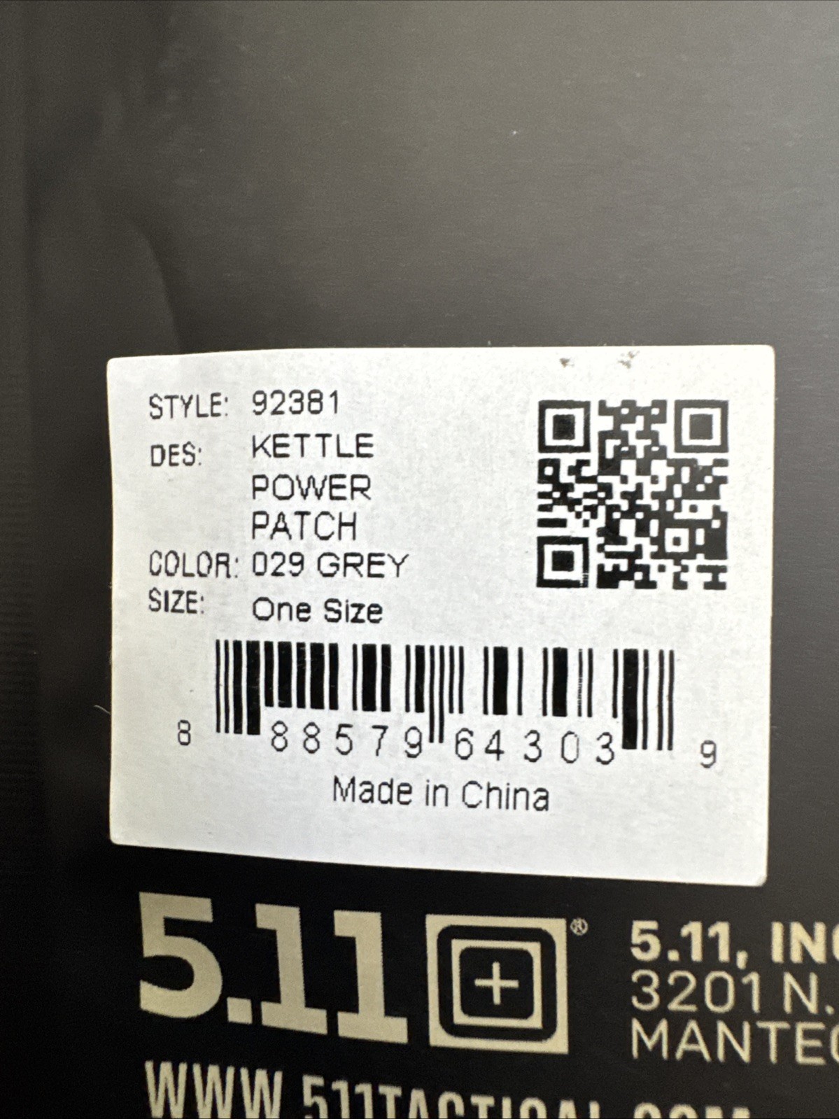 5.11 Tactical Kettle Power Patch