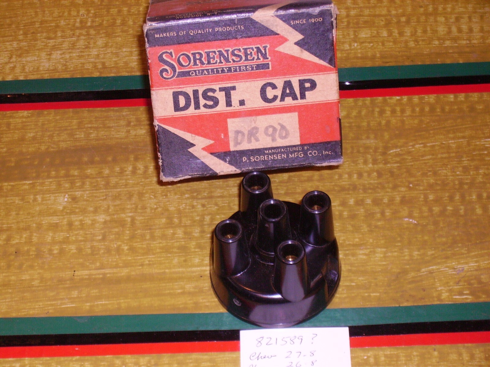 1926-28 Chevrolet/Chrysler/Plymouth 4 cyl Distributor cap.