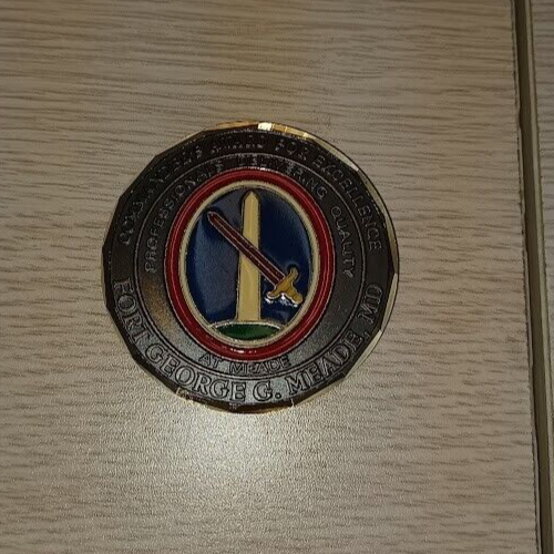 Command Sergeant Major Award For Excellence NSA Ft Meade Army Challenge Coin