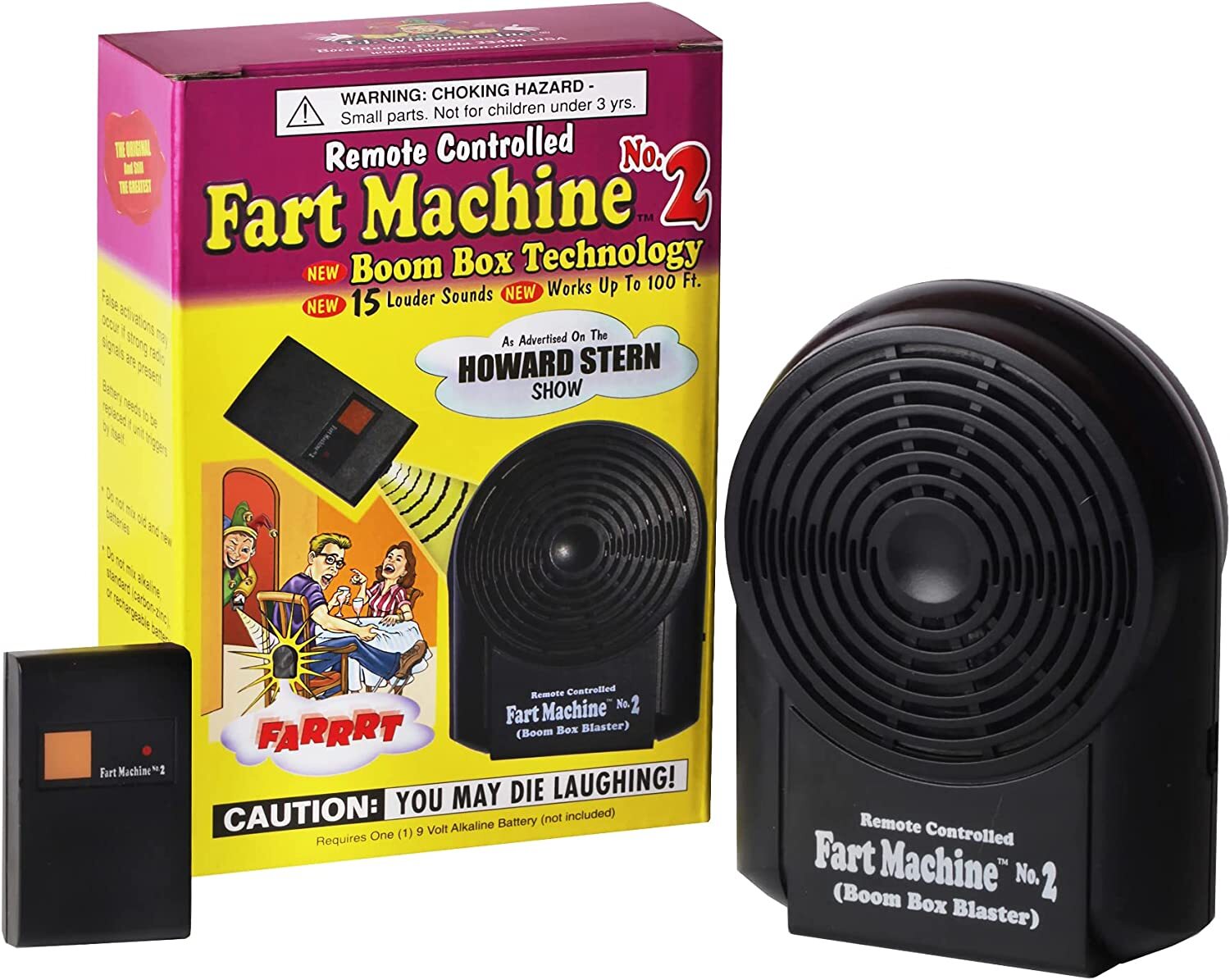T.J. Wisemen Remote Control Fart Machine No. 2 Funny Gag Gift Joke Prank