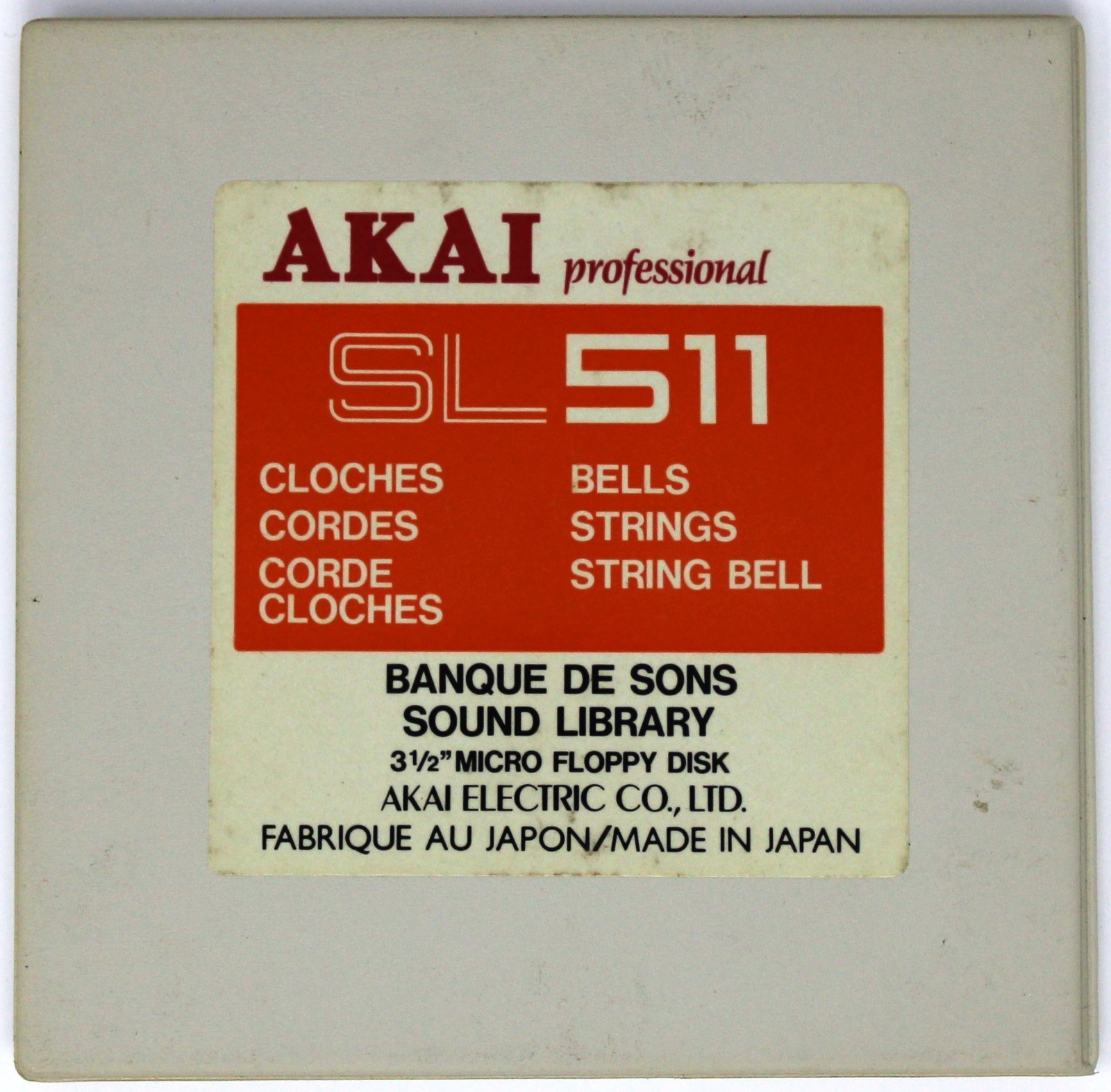 Akai SL511 Bells Strings String Bell S900 Format Floppy Disk Banque De Sons