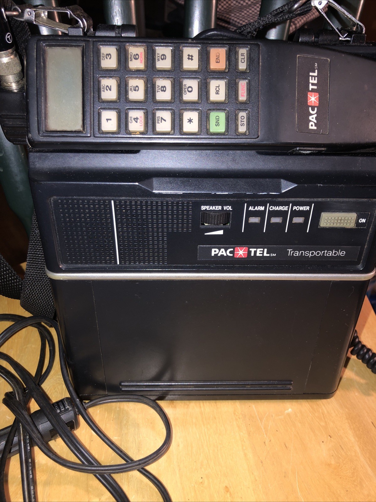 Vintage Pac Tel Transportable Telephone Car Phone 1980’s Tested Free Shipping US