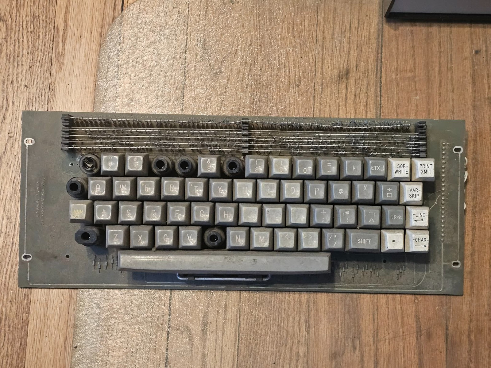 Rare Retro Vintage George Risk Industries Keyboard 2-103-003B For Parts Repair