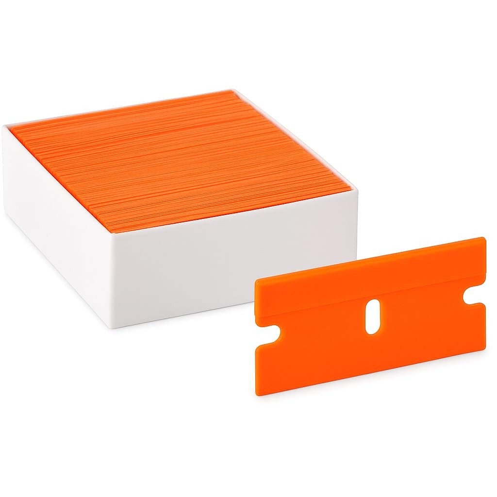 200 Plastic Razor Blades Replacement Blades for Glass and Car Windows