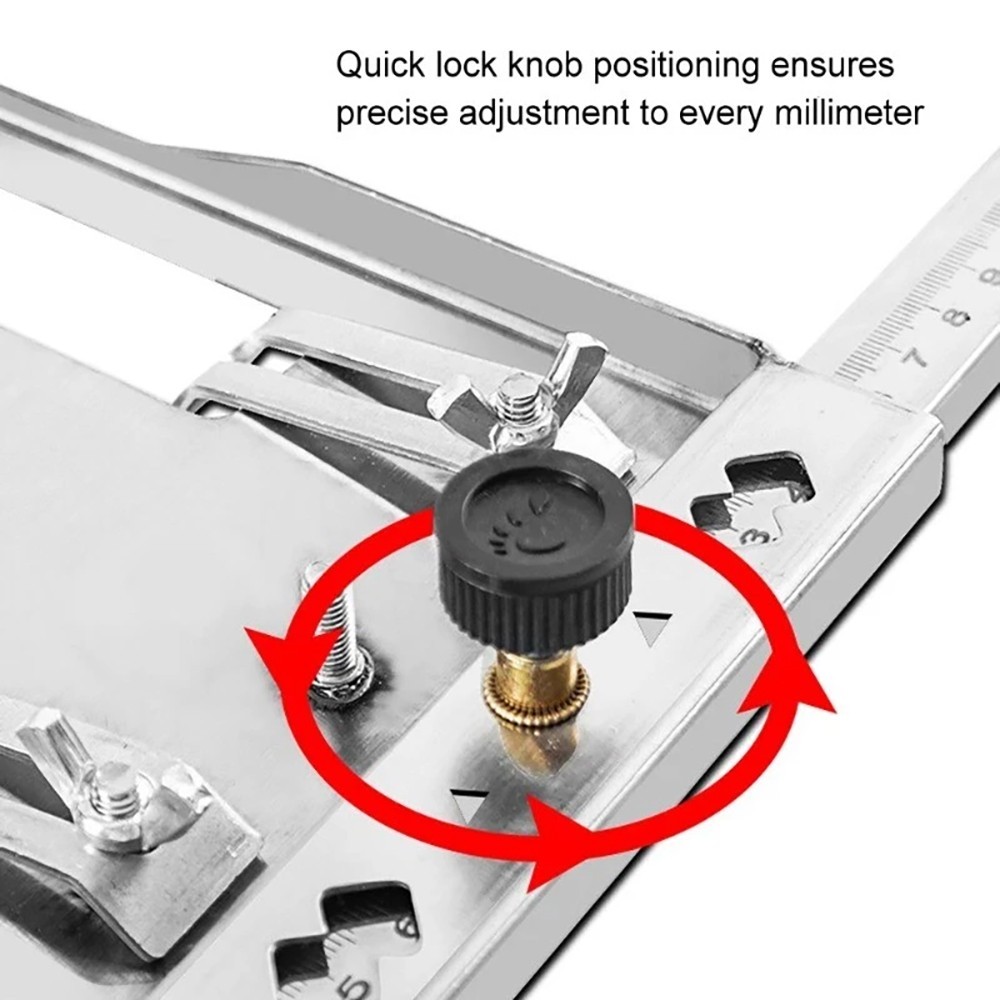 Cutting Machine Edge Guide Positioner 12.6 Inch Adjustable Circular Saw Guide US
