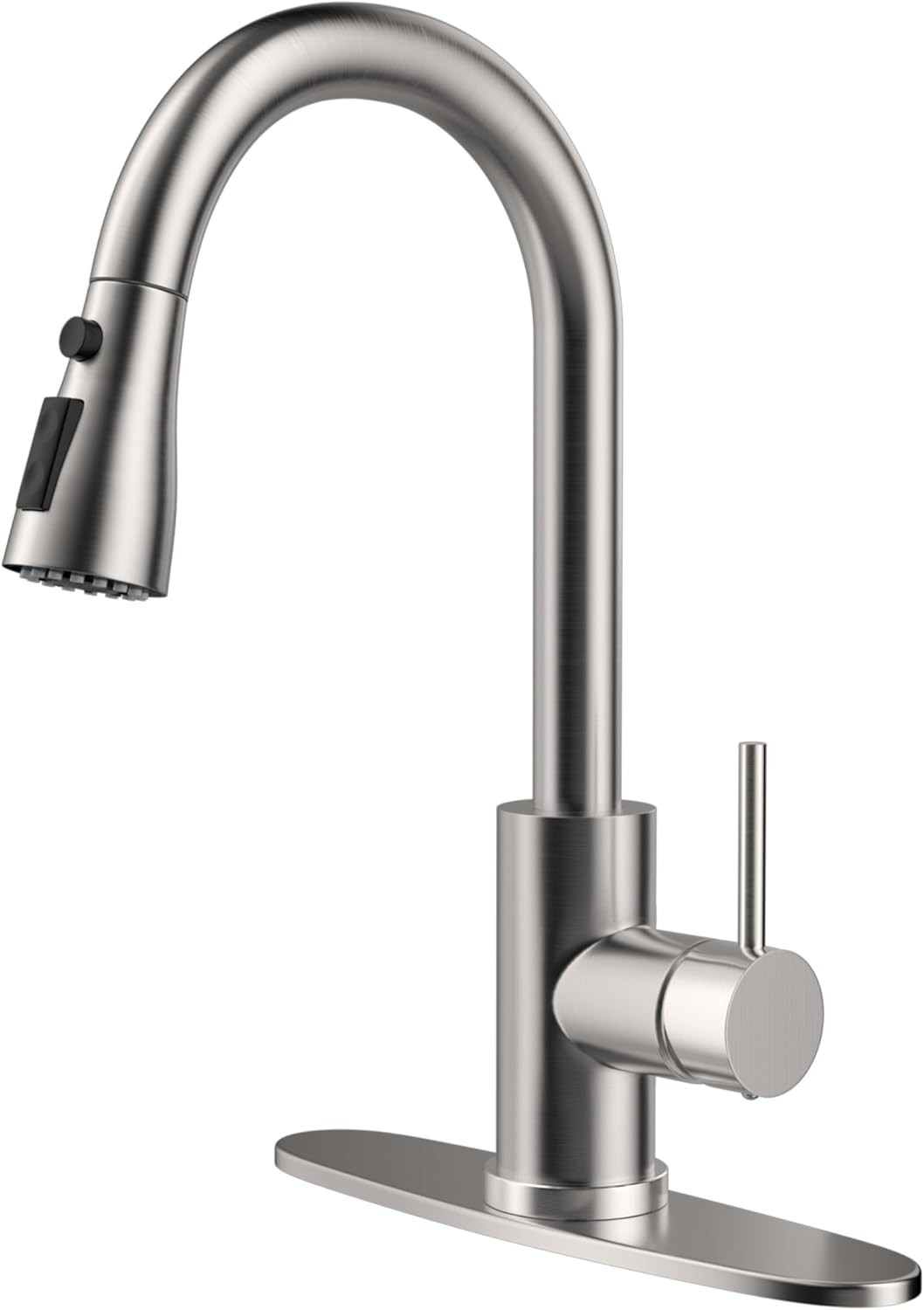 Kitchen Faucets With Pull Down Sprayer, Farmhouse Kitchen Sink Faucet 1-3 Hole