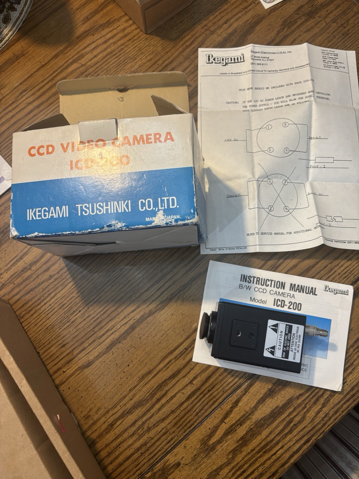 ICD-200 Ikegami Tsushinki CCD Video Camera Vintage Japan