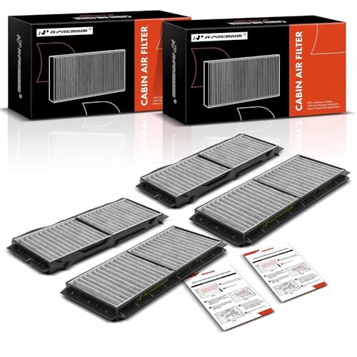 4-PC Cabin Air Filter with Activated Carbon Compatible with Mazda Models - 3