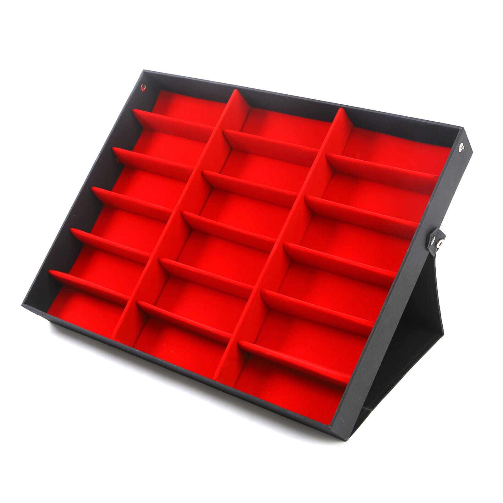 18 Grids Display Storage Box Eyewear Sunglasses Organizer Holder Eyeglass Case