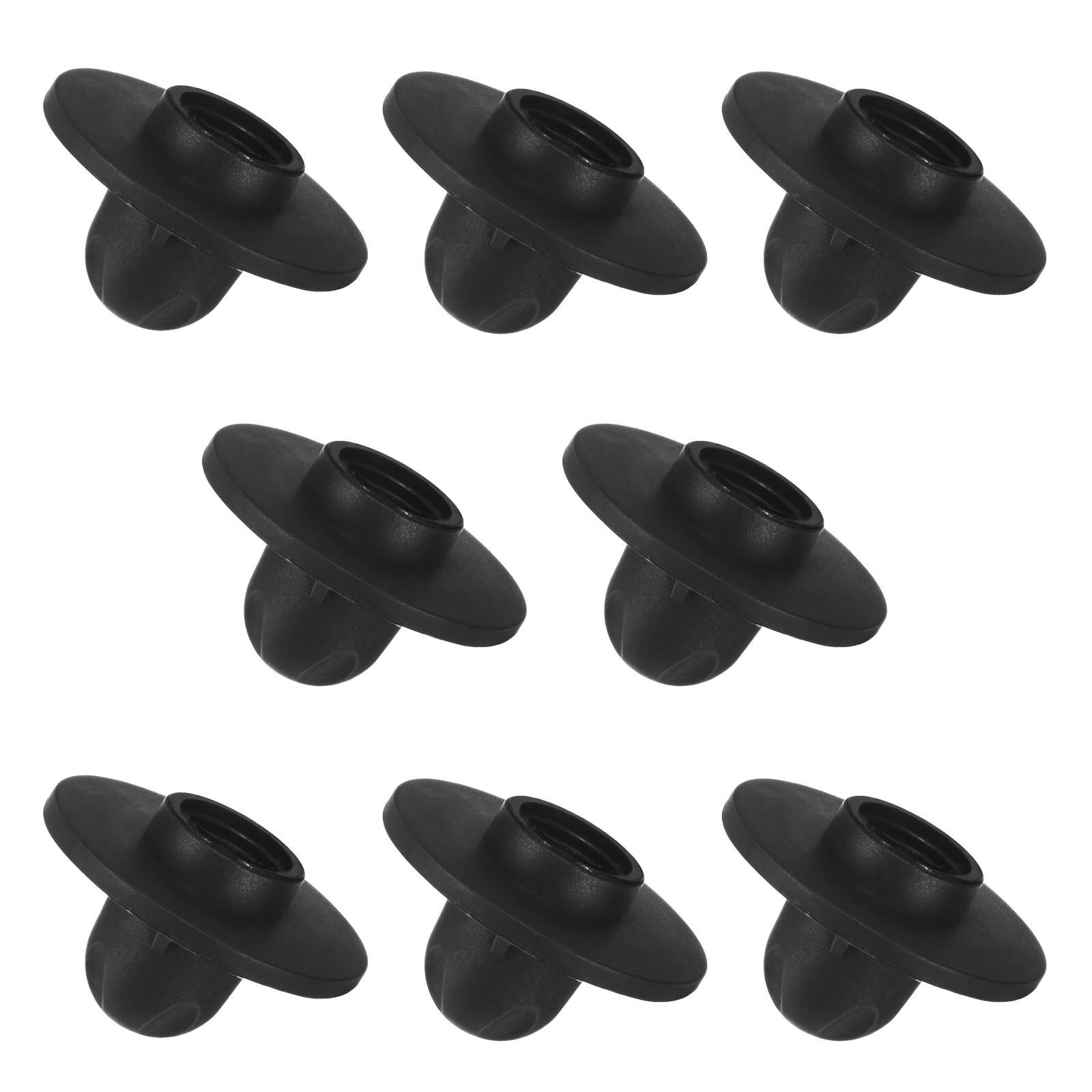 8-Pack Camping Chair Foot, 15mm Tubing Dia Anti-Slip Stool Feet Fit Camp, Black