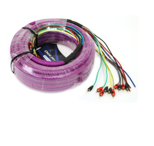 NEW DEEJAY LED MEDUSA ME-52FT-10 RCA PREMIUM GRADE WIRES ULTRA FLEX -