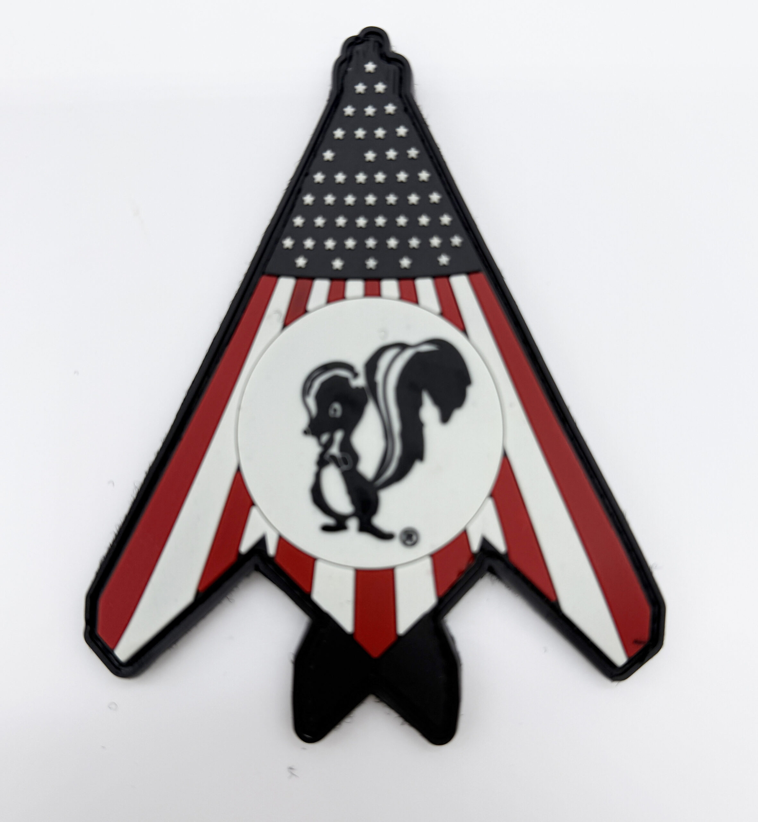 Skunk Works® F-117 Nighthawk Patch, 5 inch, PVC, Hook and Loop Backing