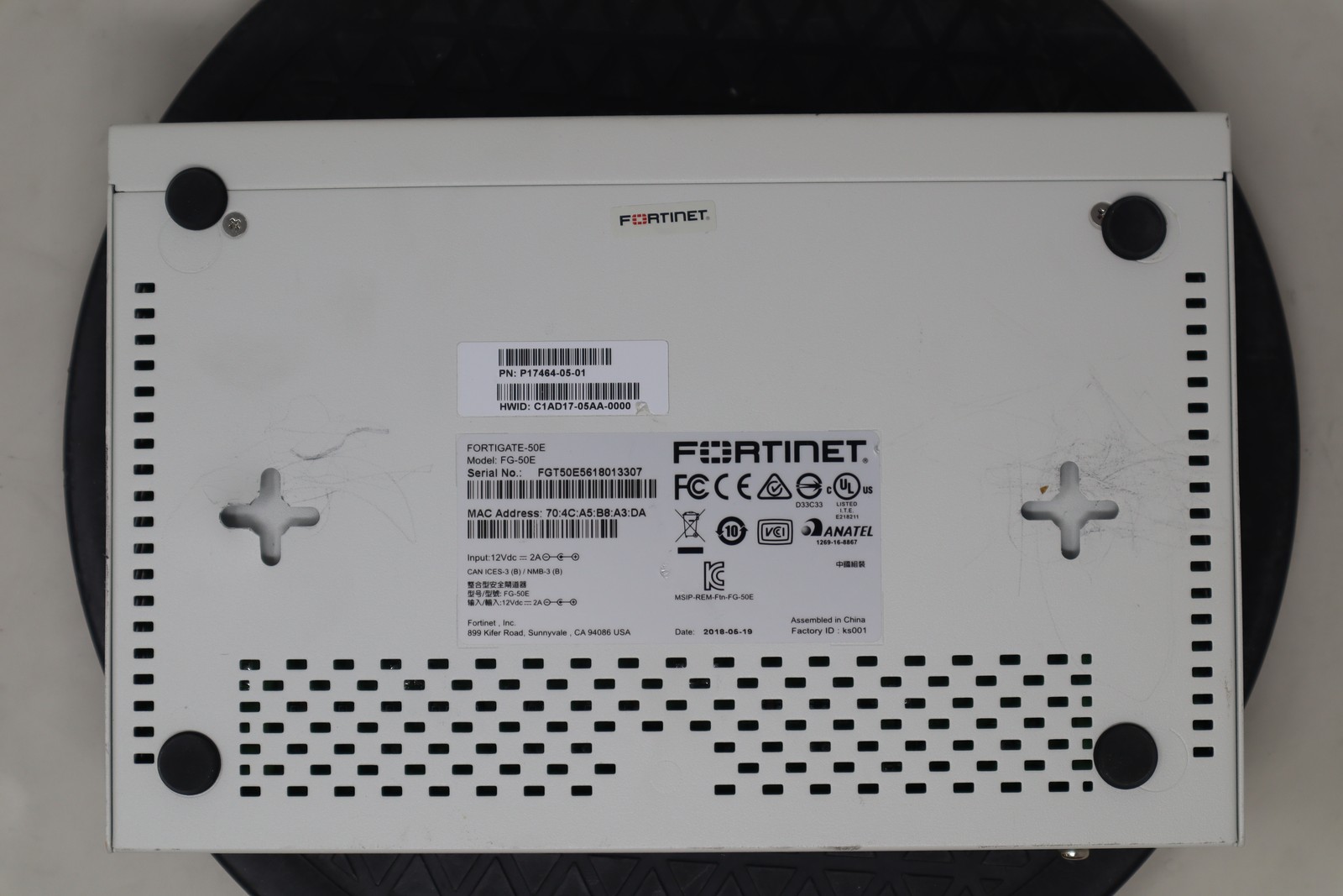 Fortinet FortiGate FG-50E - Used, Tested, C Grade Condition