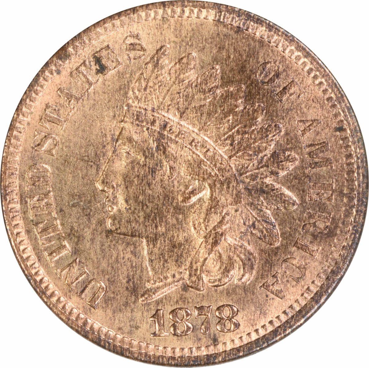 1878 Indian Cent Choice BU Uncertified #721