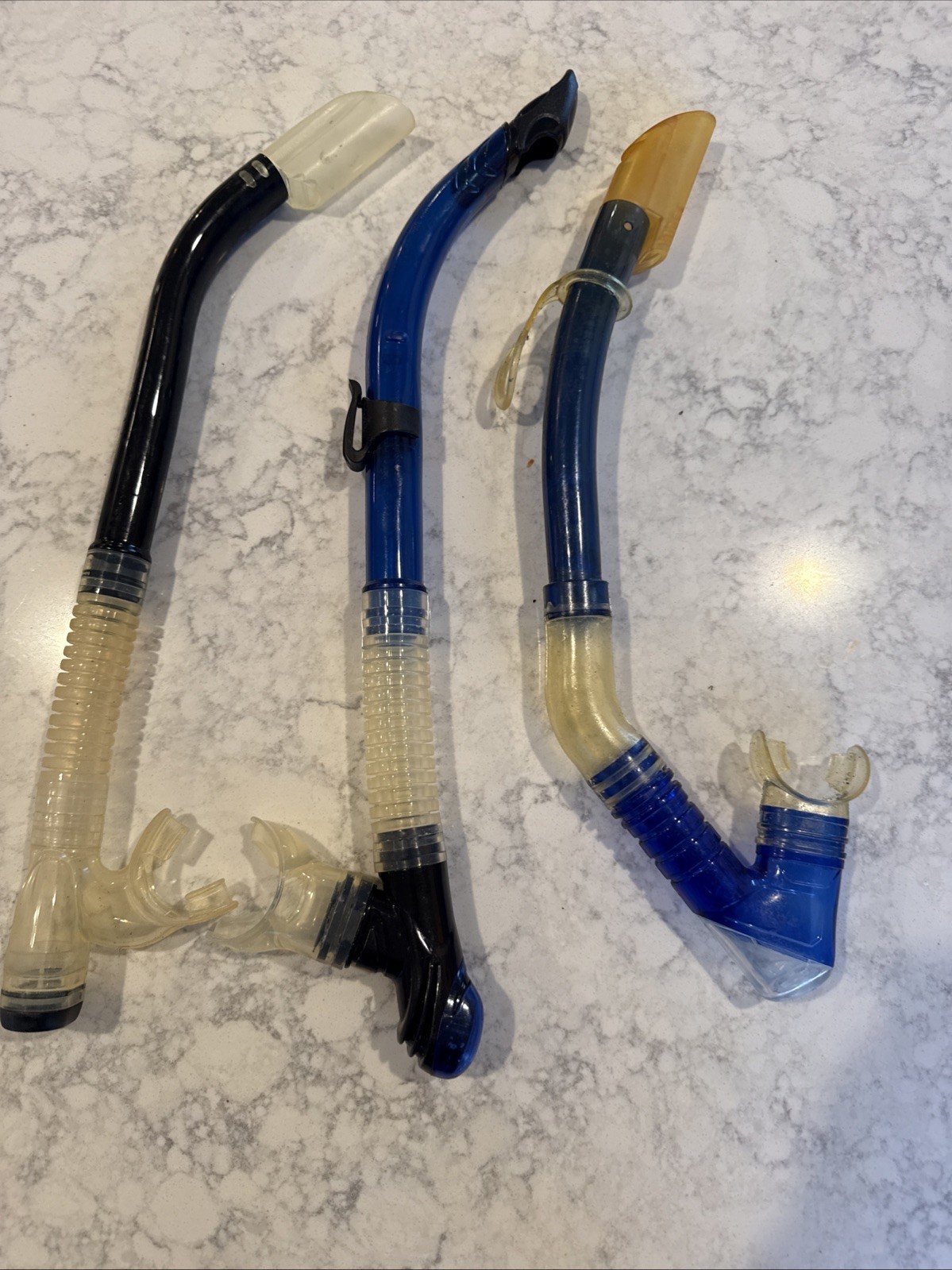 Lot of Previously Owned Scuba Diving Gear, Masks, Snorkels, and Flippers