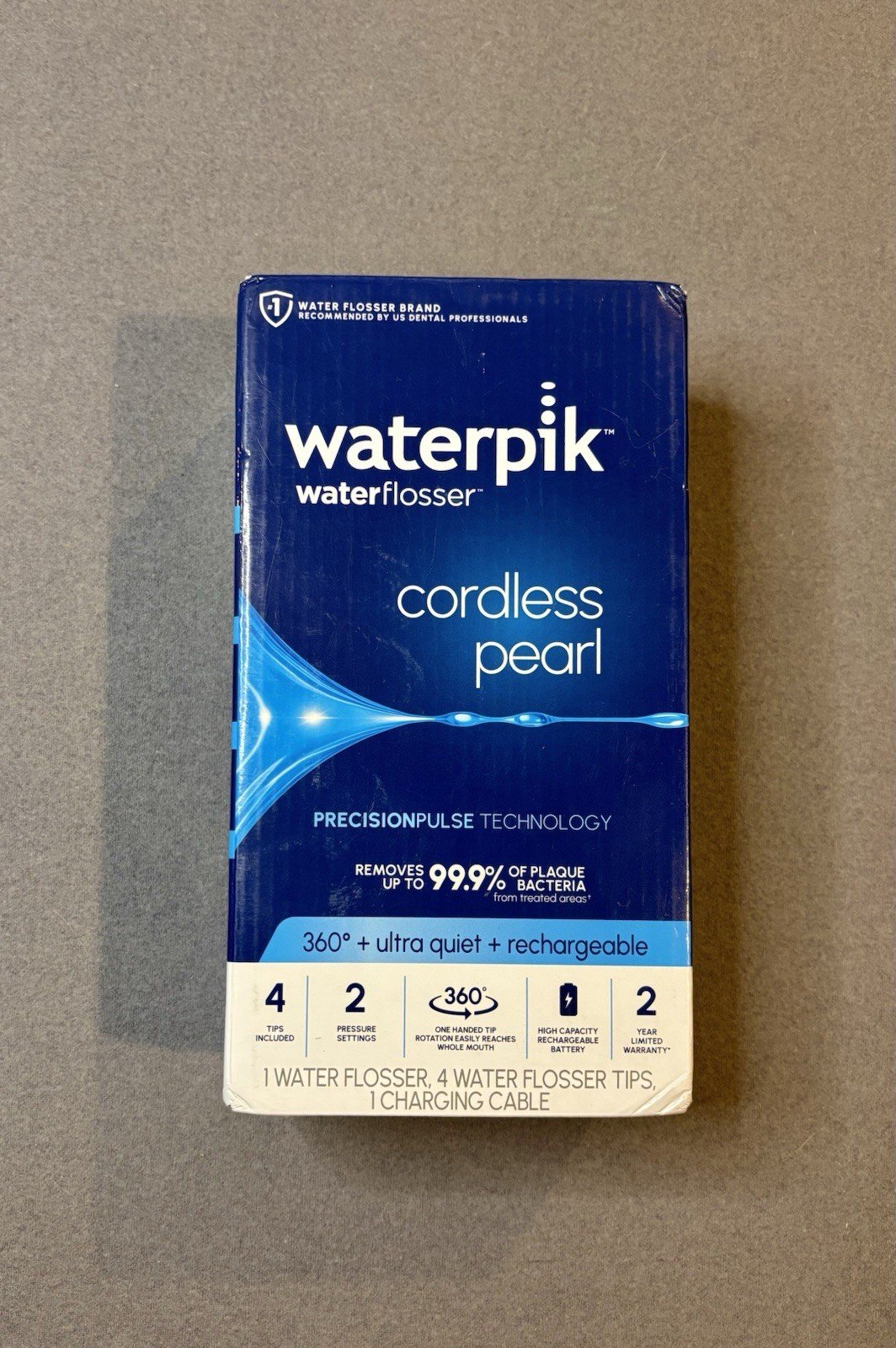 Waterpik WF 13 Cordless Pearl Water Flosser White New Complete Rechargeable