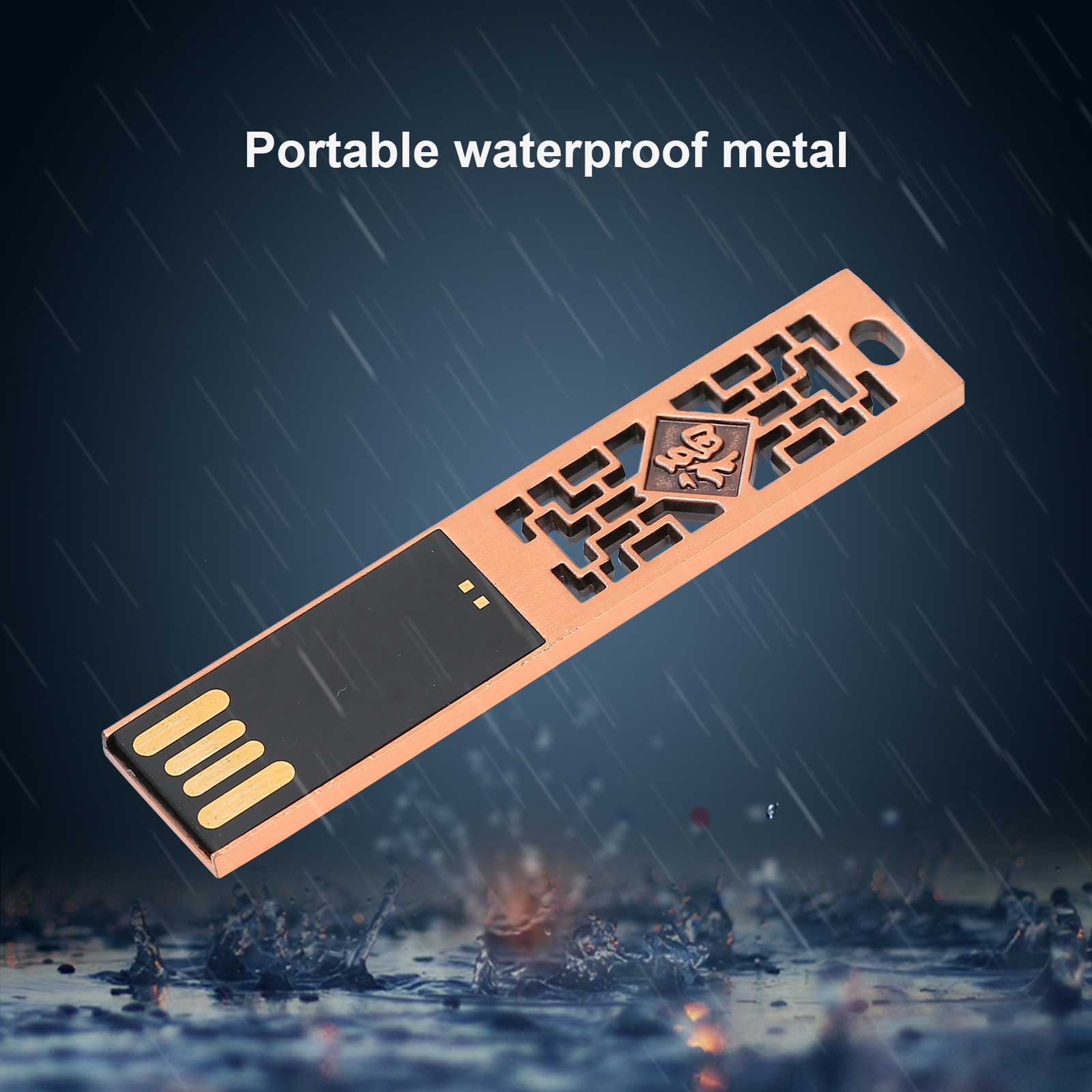 Metal USB Flash Disk Waterproof 2.0 Drive For Data Sharing New↑