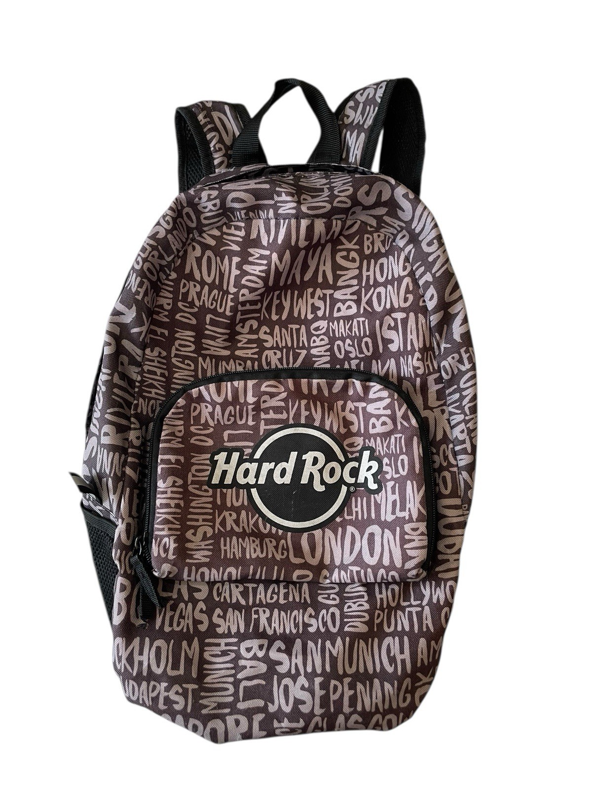 Hard Rock Cafe Lightweight Packable Backpack Travel Bag Destination Cities