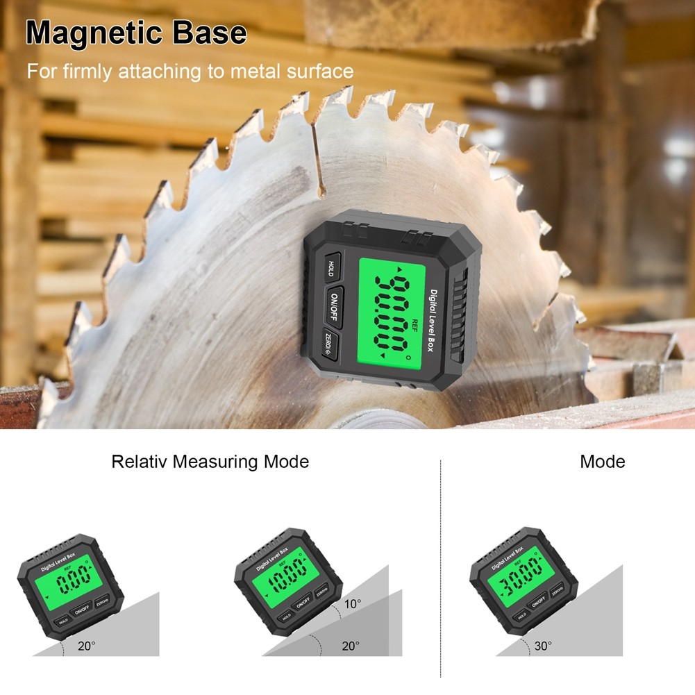 Universal Bevel Box 90 Degree Electronic Digital Protractor Inclinometer9281