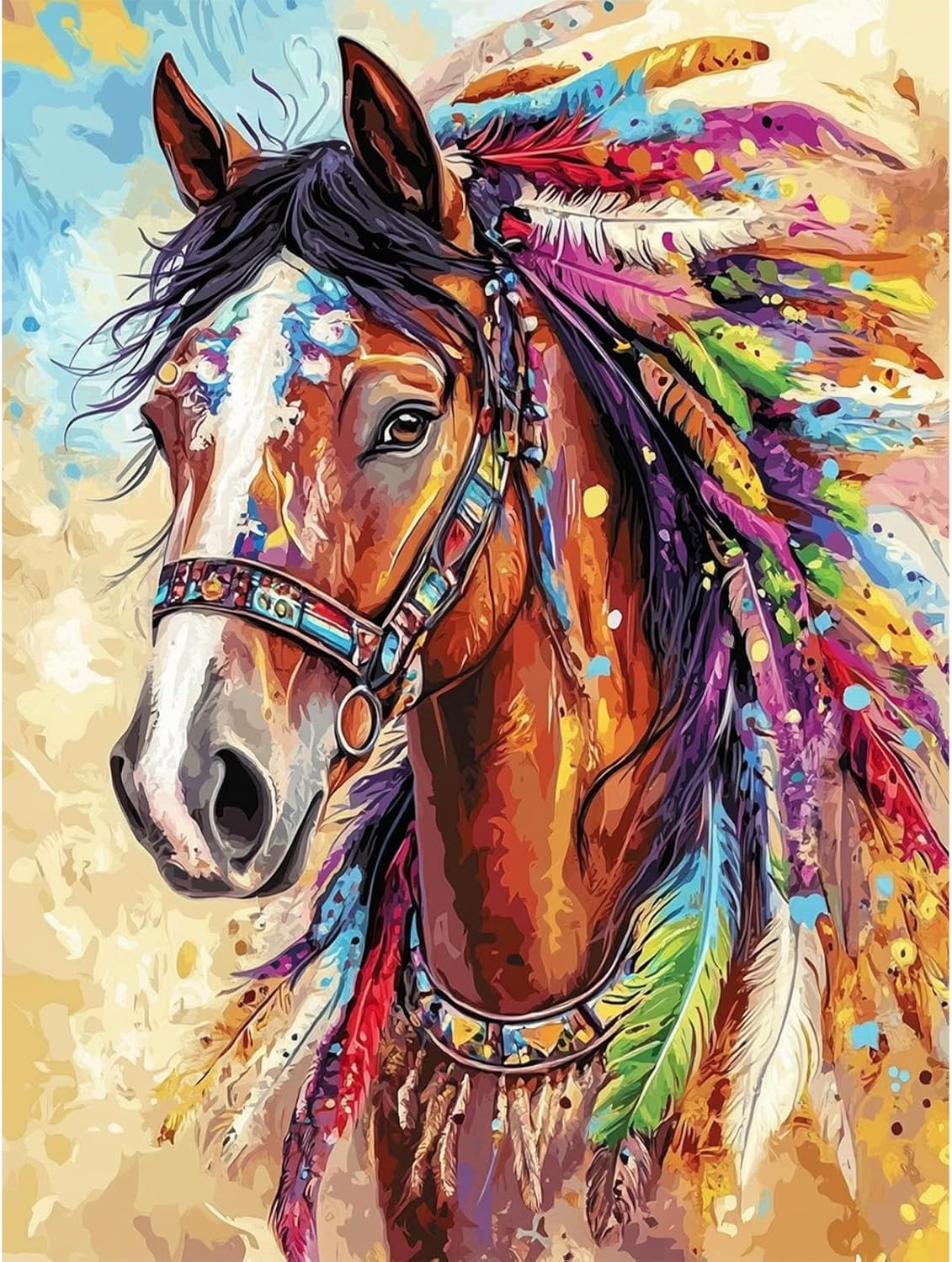 Horse Diamond Painting Kits for Adults, Horse Diamond Art Kits for Adults Beginn