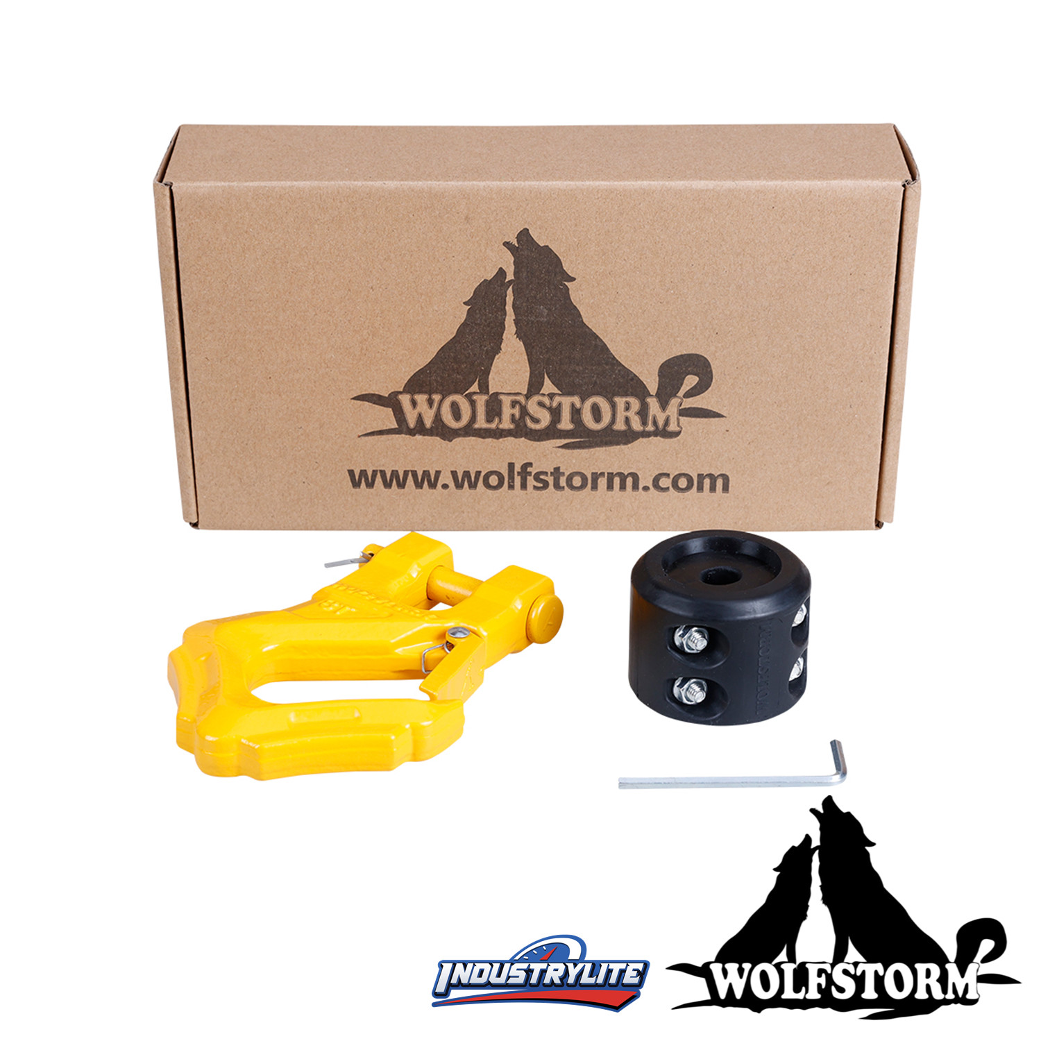 8T Winch Hook + Rubber Stopper for Synthetic Winch Rope Off Road UTV ATV Replace