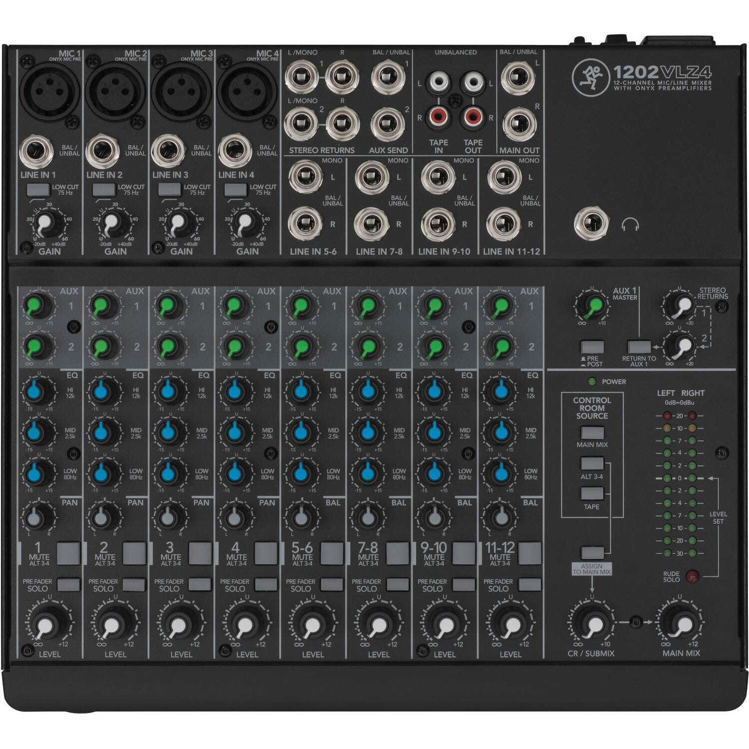 Mackie 1202VLZ4 12-channel Compact Mixer