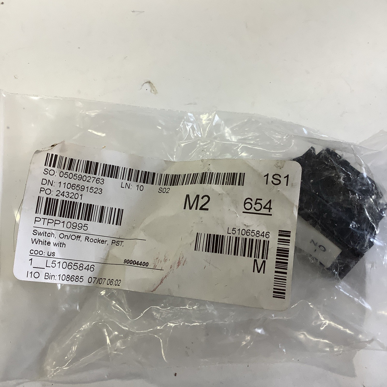 PP10995 Pitco Sw,Rkr Spst Bk (1-0) Iec Genuine OEM PTPP10995