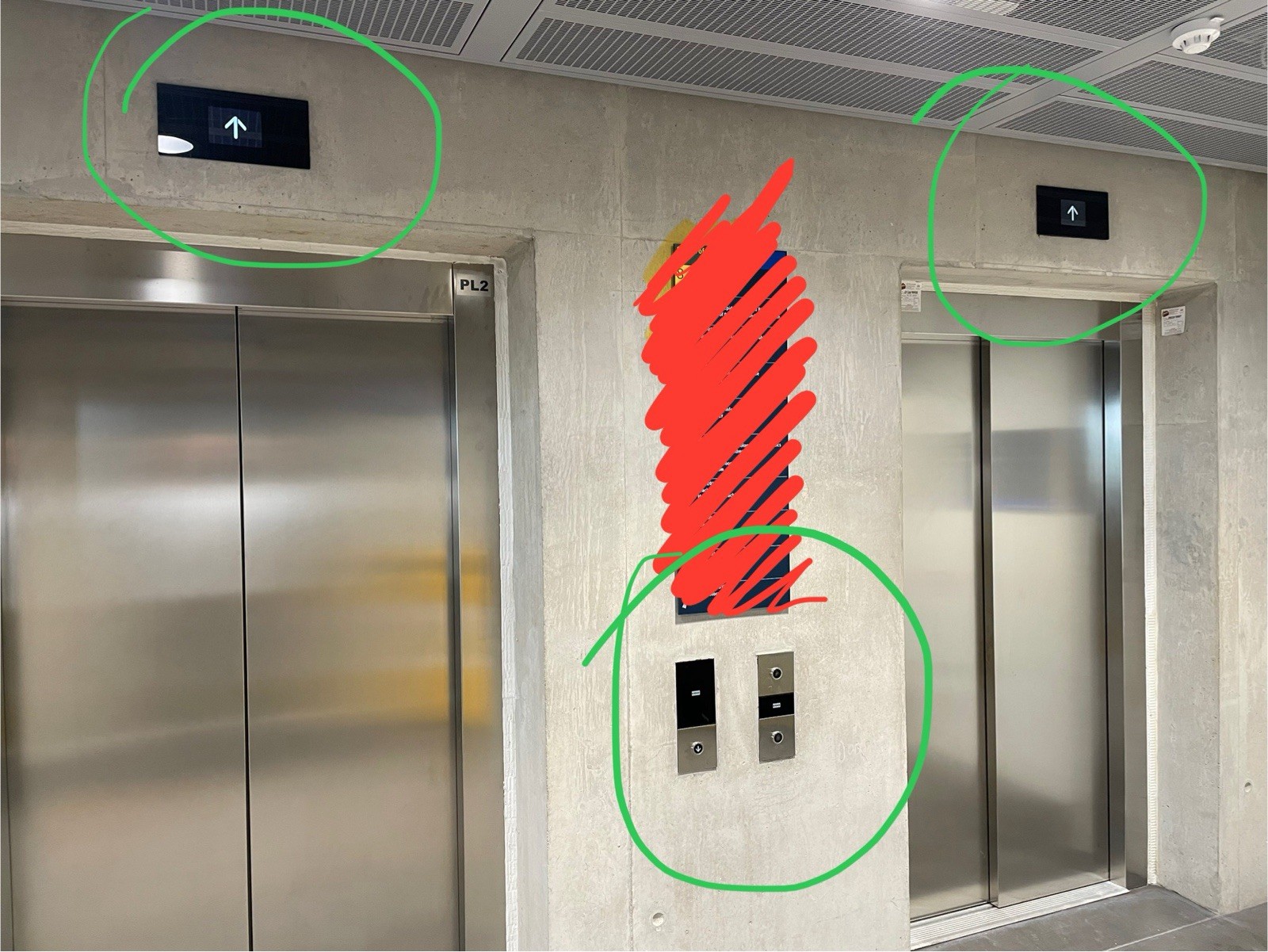 KONE Lift Hall Indicator - Floor Screen For KONE LIFTS