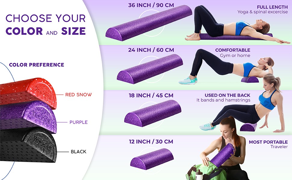 High-Density EPP Half Round Ba Roller Fo, Exercise Fo Roller