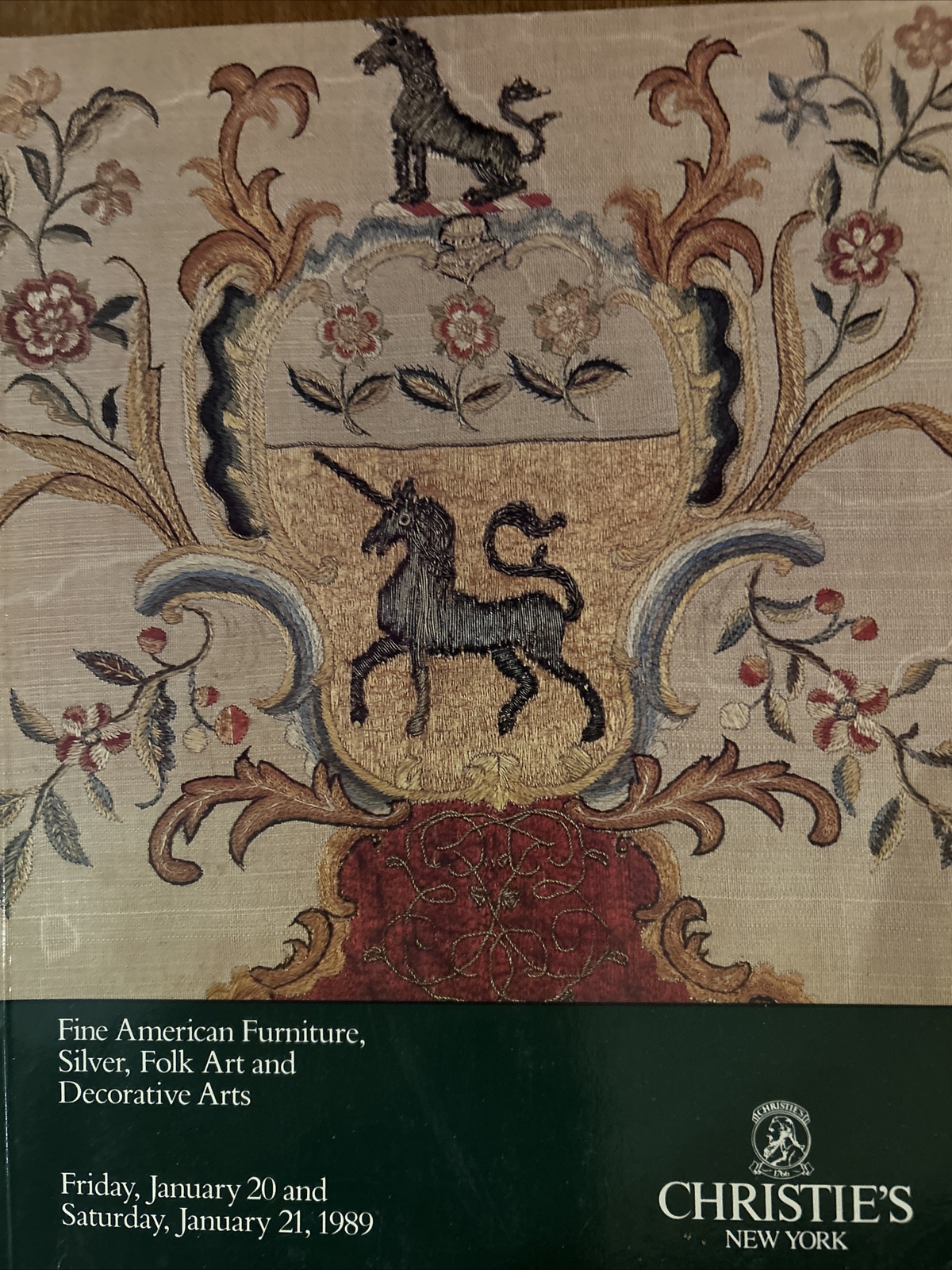 Christie’s Catalog: American Furniture, Silver and Decorative Arts- January 1989