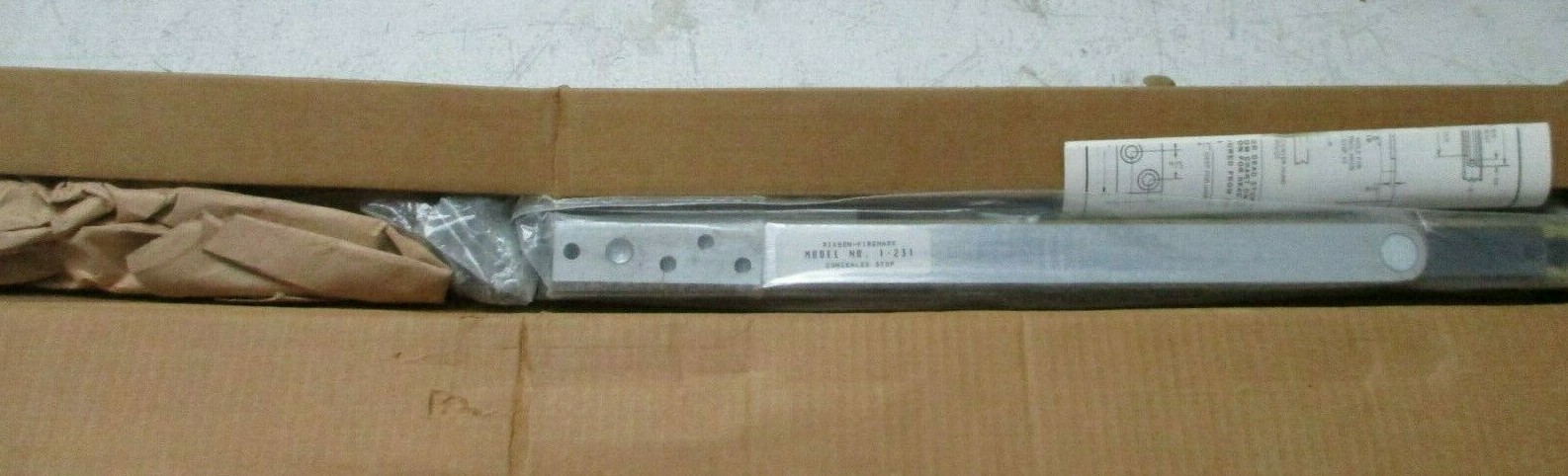 NEW RIXSON MODEL No.1-231 HEAVY DUTY OVERHEAD DOOR CONCEALED STOP FREE SHIPPING