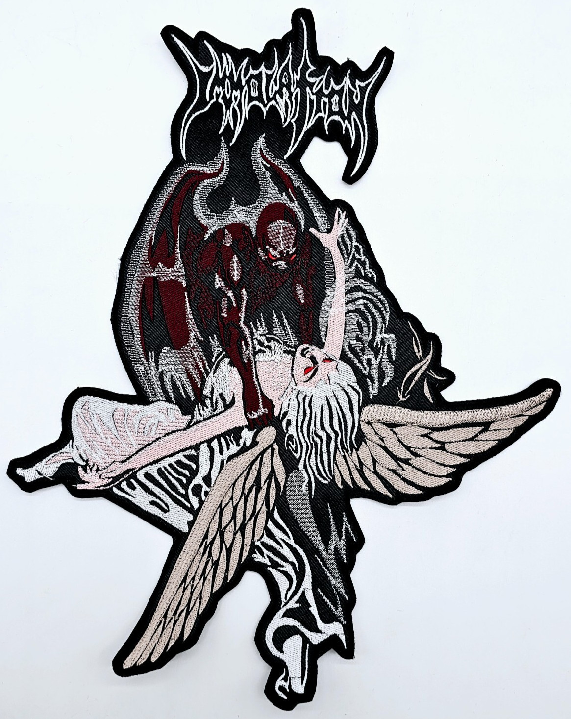 IMMOLATION DAWN OF POSSESSION SHAPED LOGO EMBROIDERED BACKPATCH