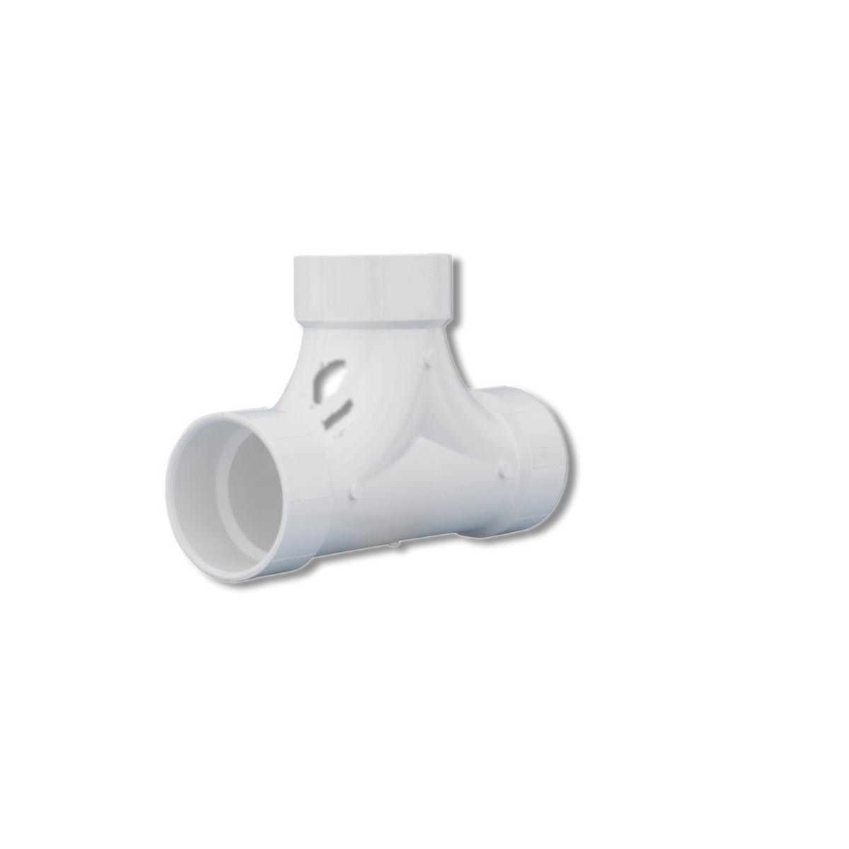 Charlotte Pipe 3 in Hub X 3 in Hub PVC Cleanout Tee PVC004480600HA