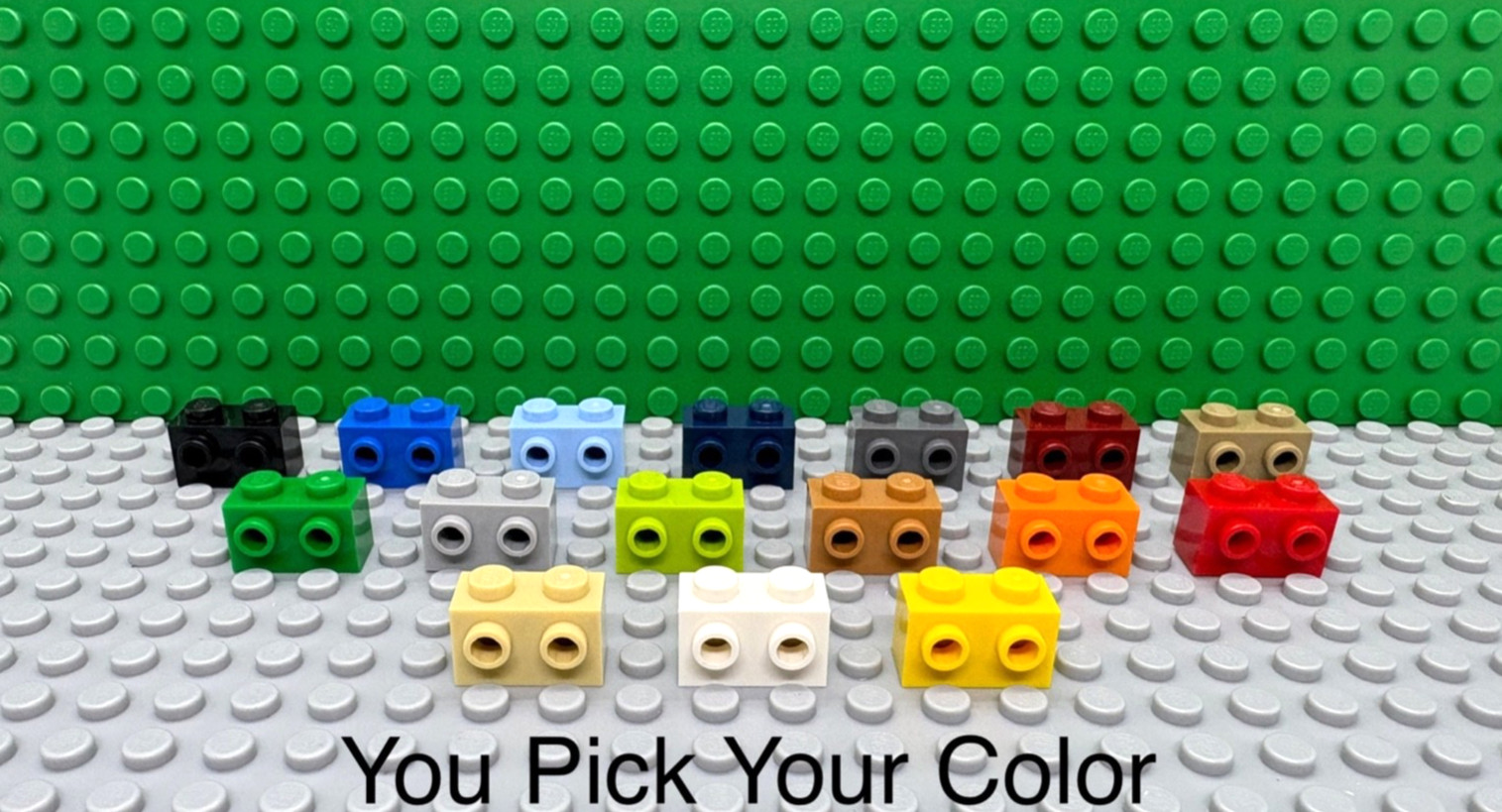 LEGO 1x2 Brick 2 Studs on 1 Side "You Pick Your Color and QTY" NEW