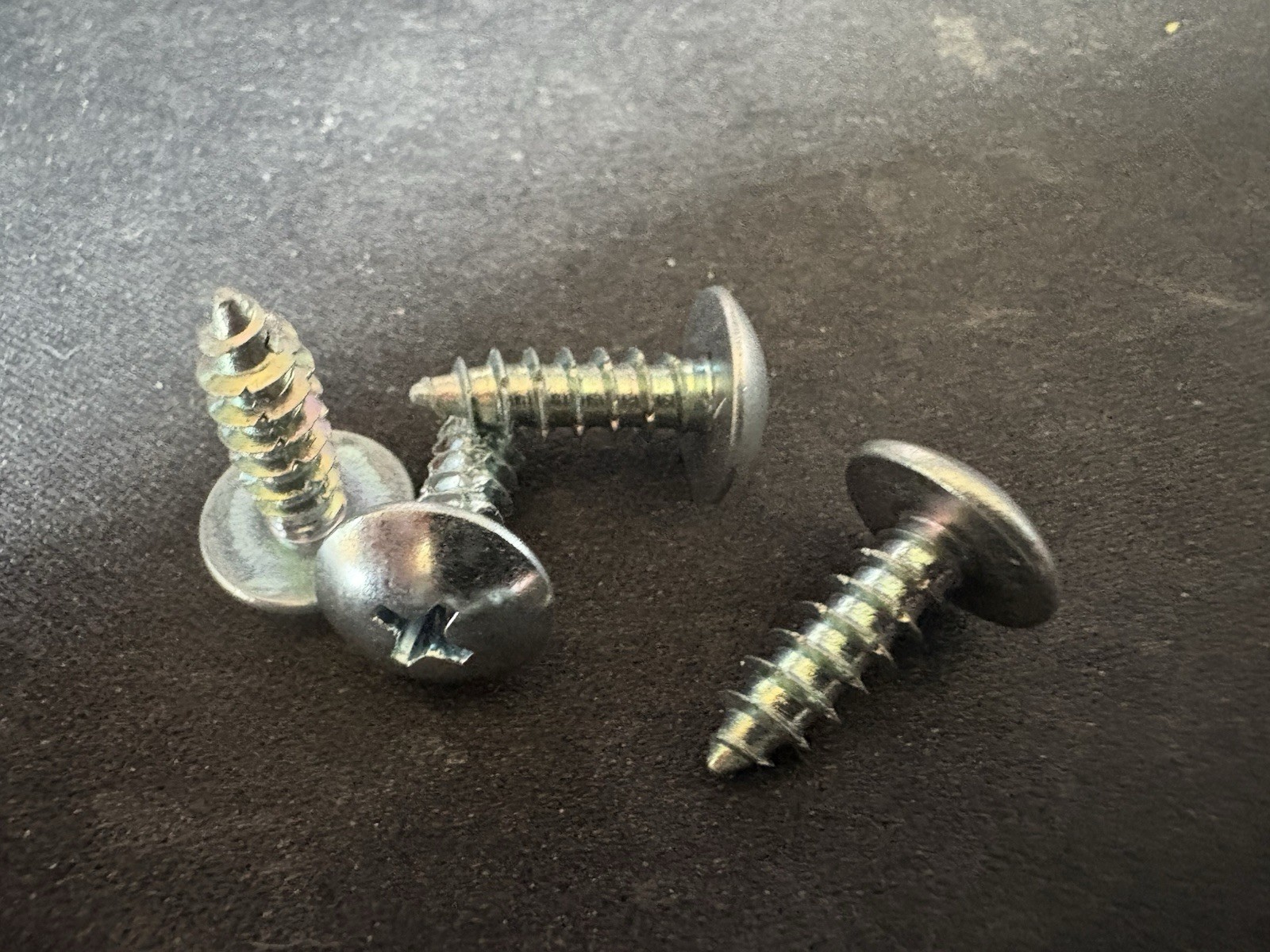 NEW 8pc OEM GENUINE HONDA Front License Plate Tag Bracket SELF TAPPING Screw Set