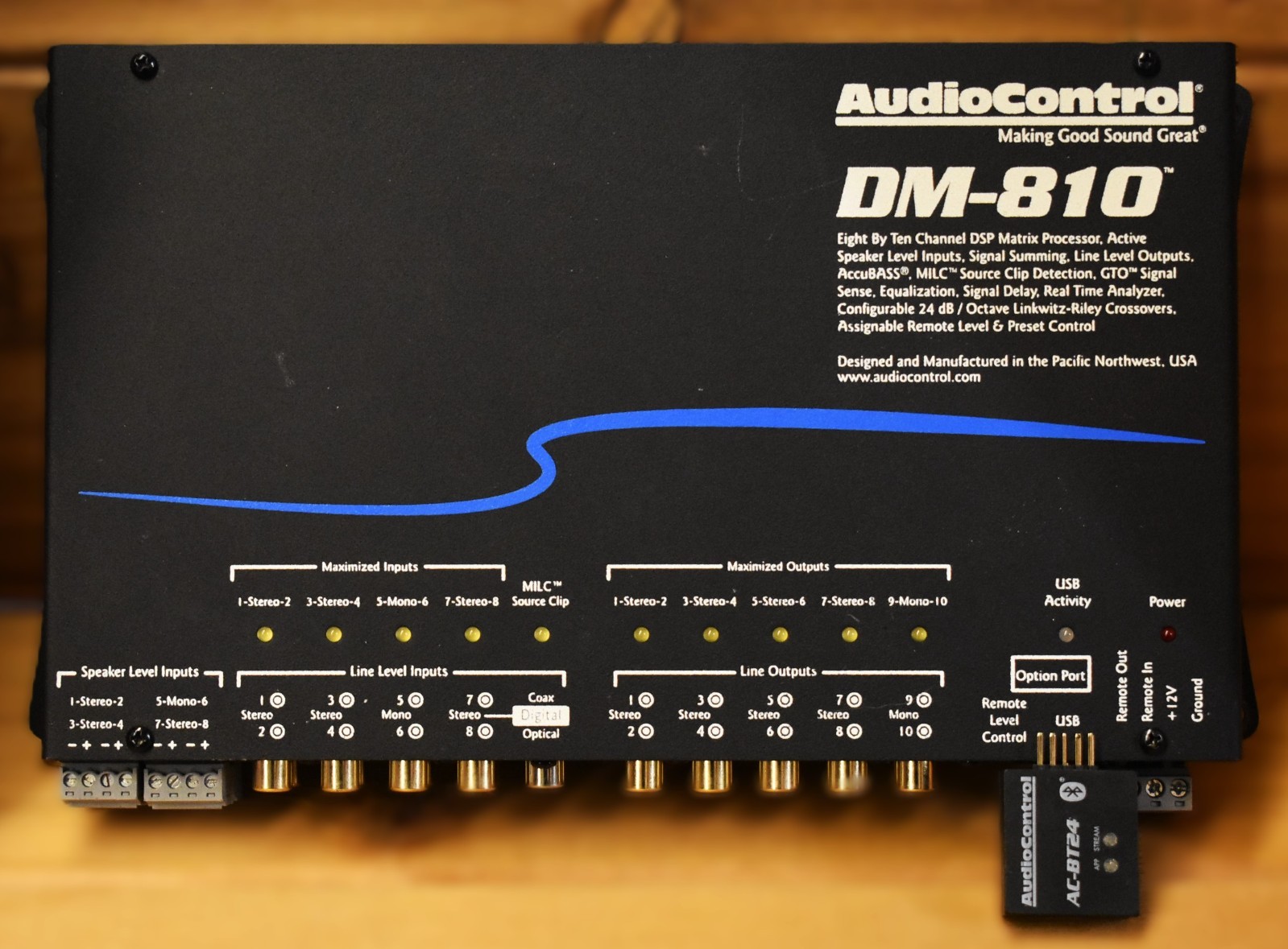 Audio Control DM-810 Processor & Audio Connect AC-BT24 Bluetooth Programmer