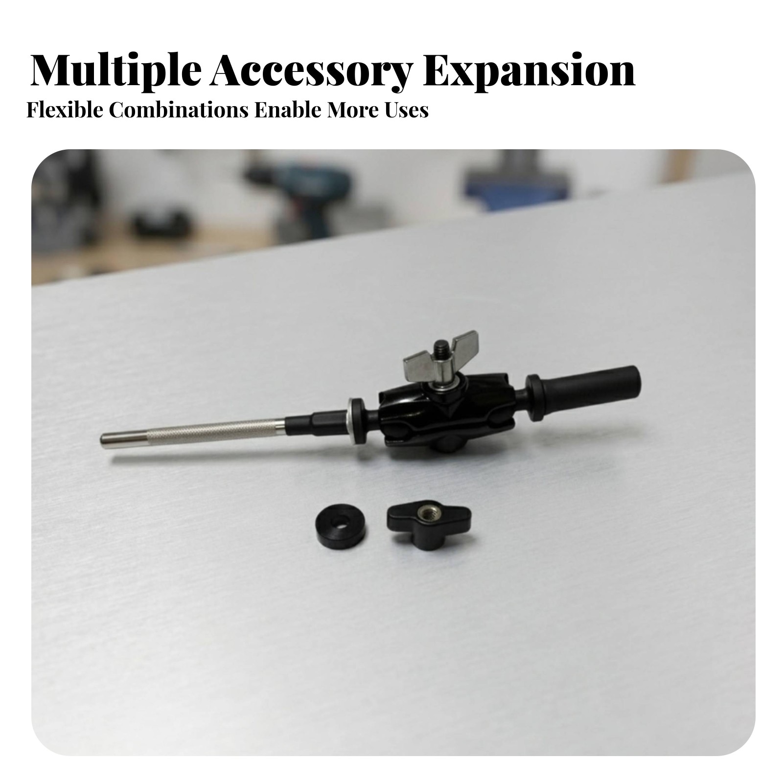 Drum Clamp Arm Holder Sleek Texture Ball Joint Drum Clamp Secure Hold