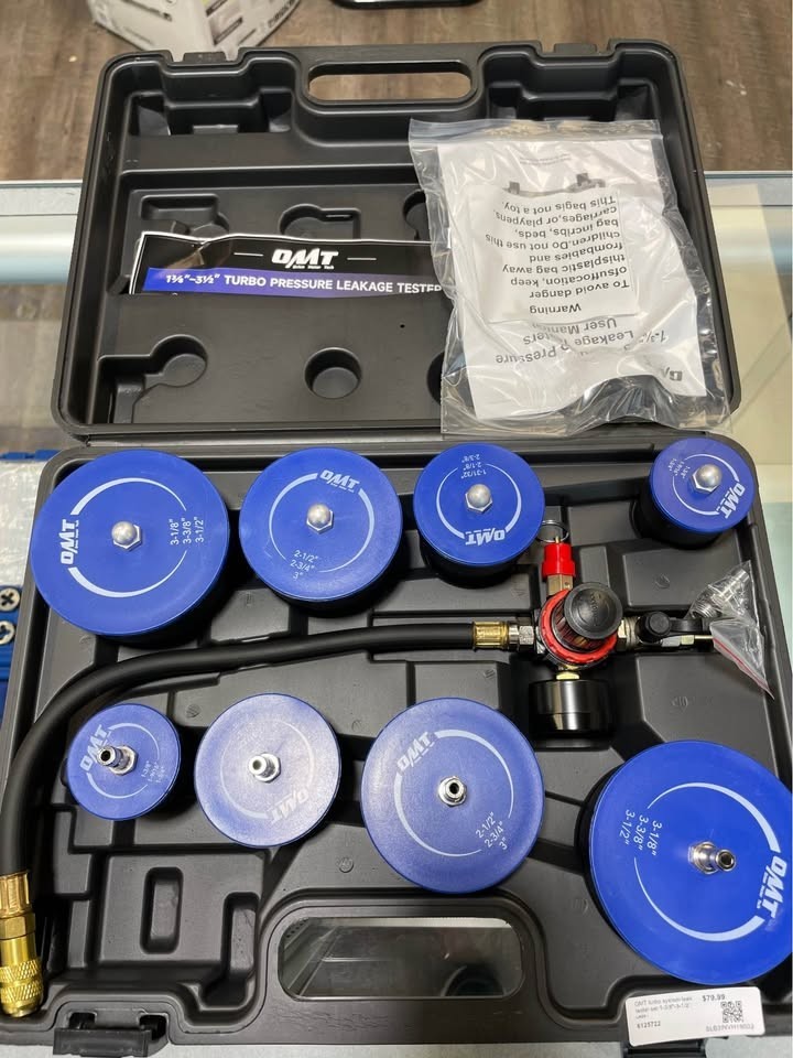OMT 1 3/8"-3 1/2" TURBO SYSTEM LEAK TESTER SET