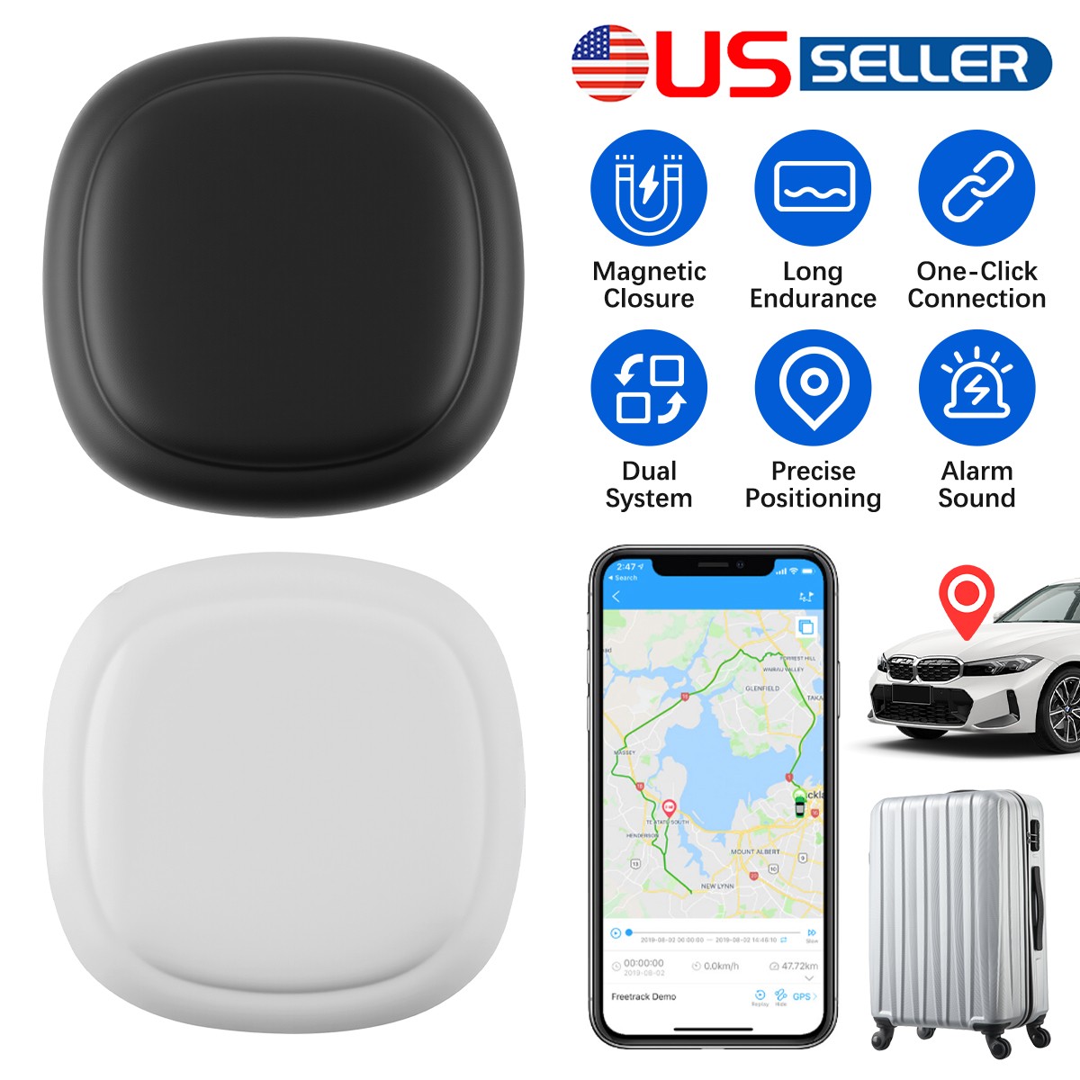 4pc For Google Android Apple Find My Device Smart Tracker Air Tag Global Locator