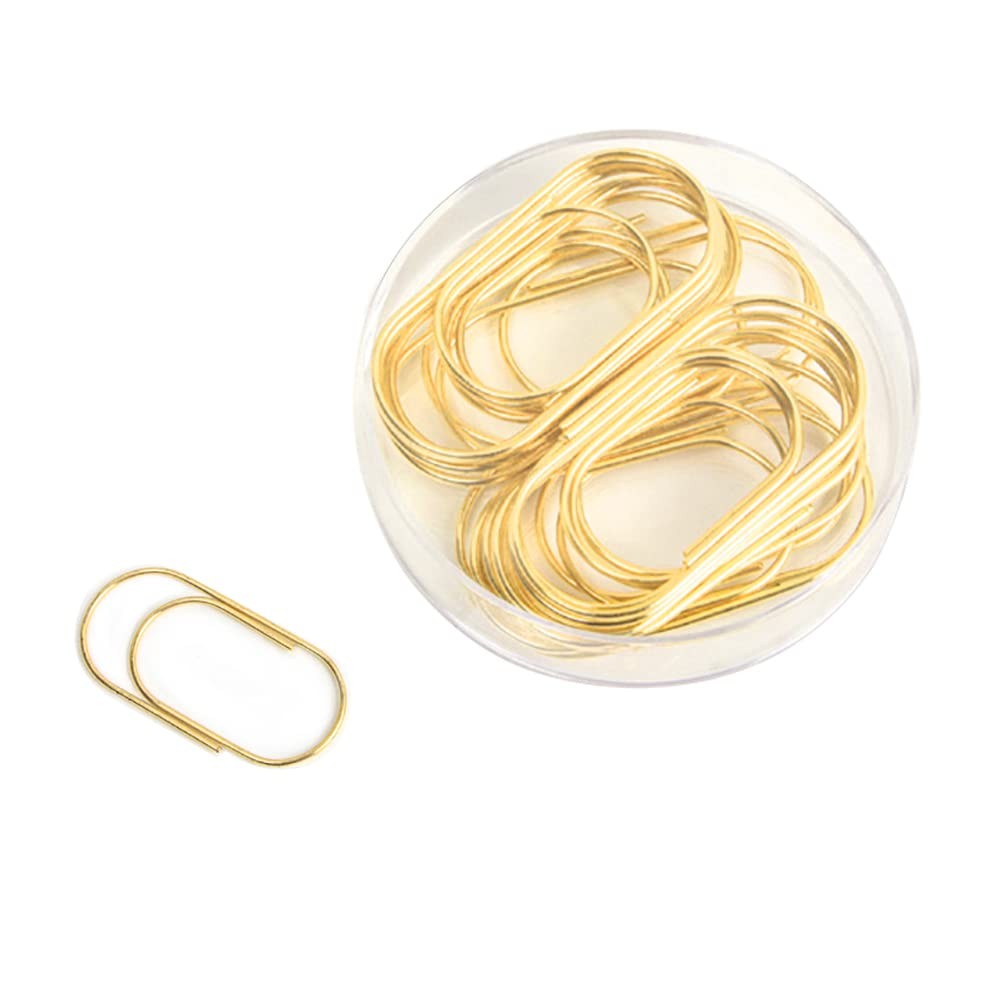 Gold Jumbo Big Paper Clips, 20pcs Oversized Paperclips 2inch,