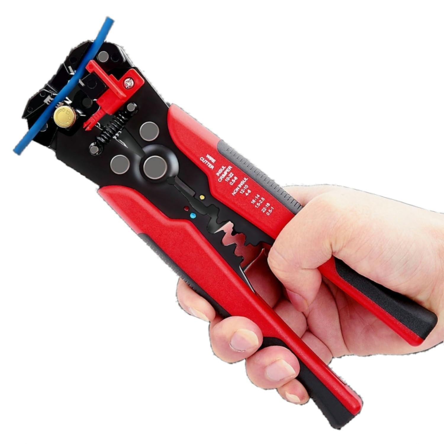 5 in 1 Self-Adjusting Wire Stripper CutterMulti-Functional Wire Crimping Tool...