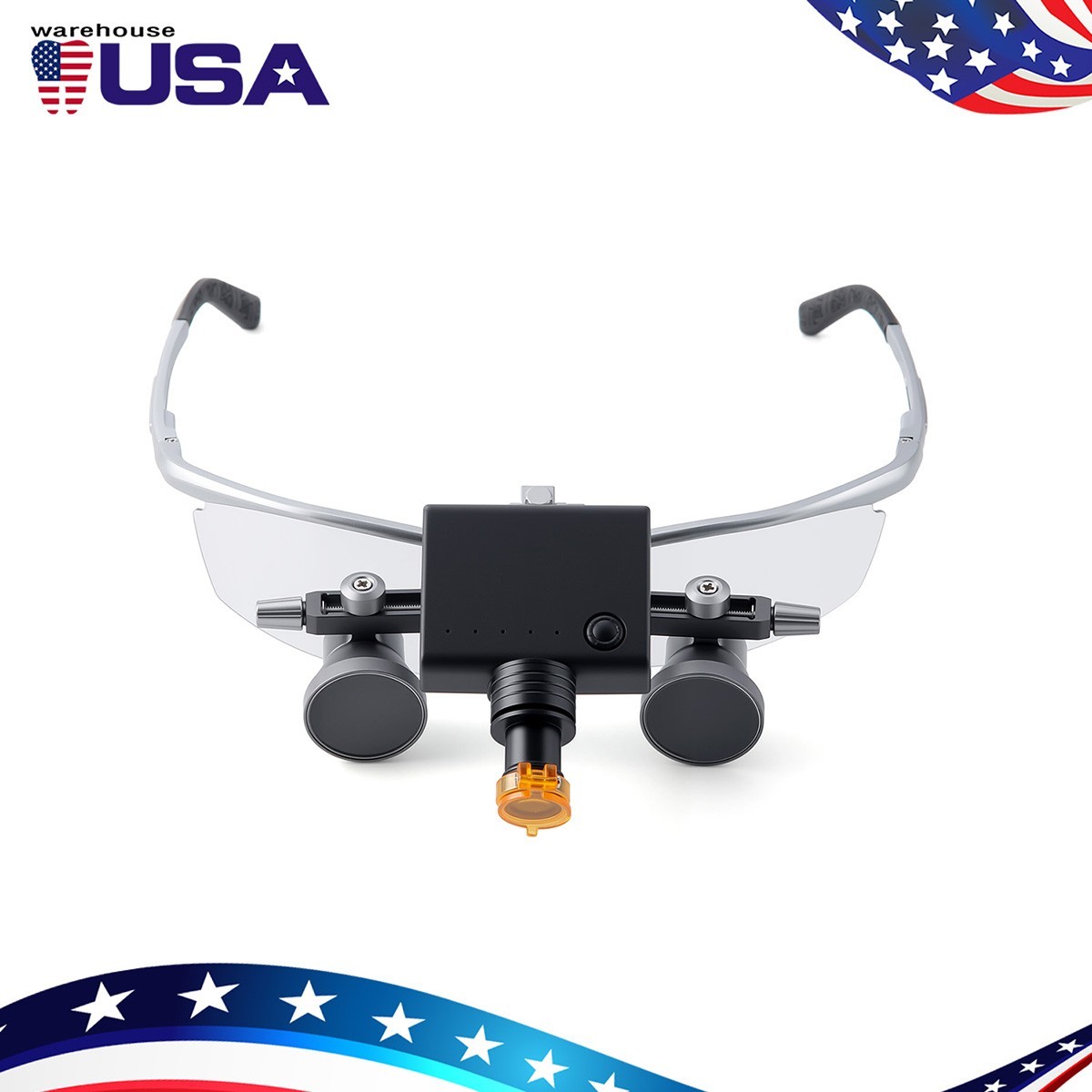 3.5X Dental Surgical Medical Loupes Magnifier Binocular Glass+5W LED Headlight