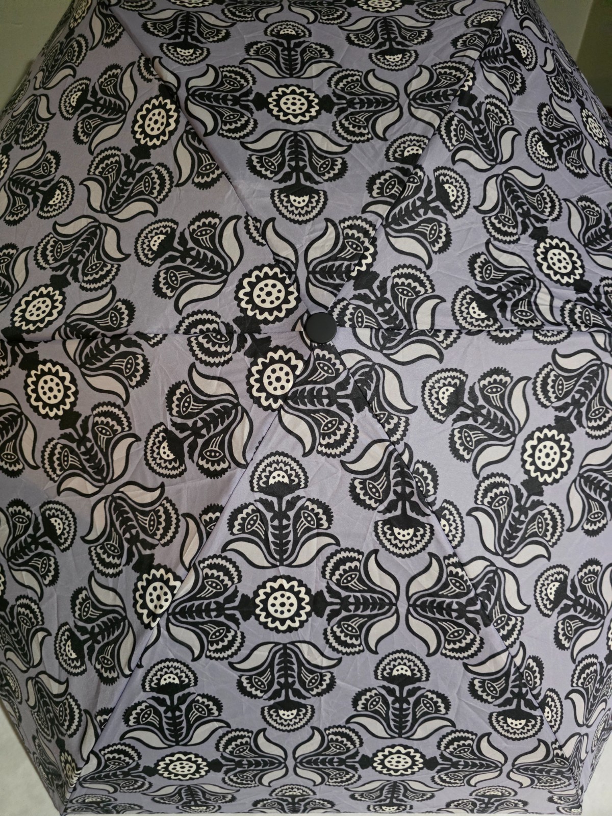 Vera Bradley Women's Outlet Essential Mini Umbrella Baja Tile Gray