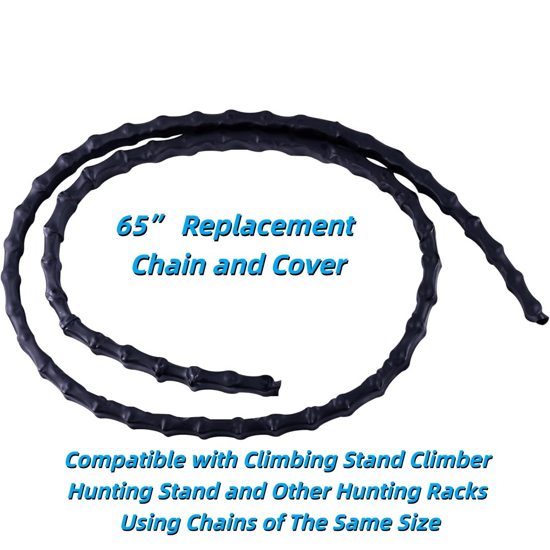 65” Replacement Chain w/Cover Fits Climbing Stand Climber Hunting Stand & Other
