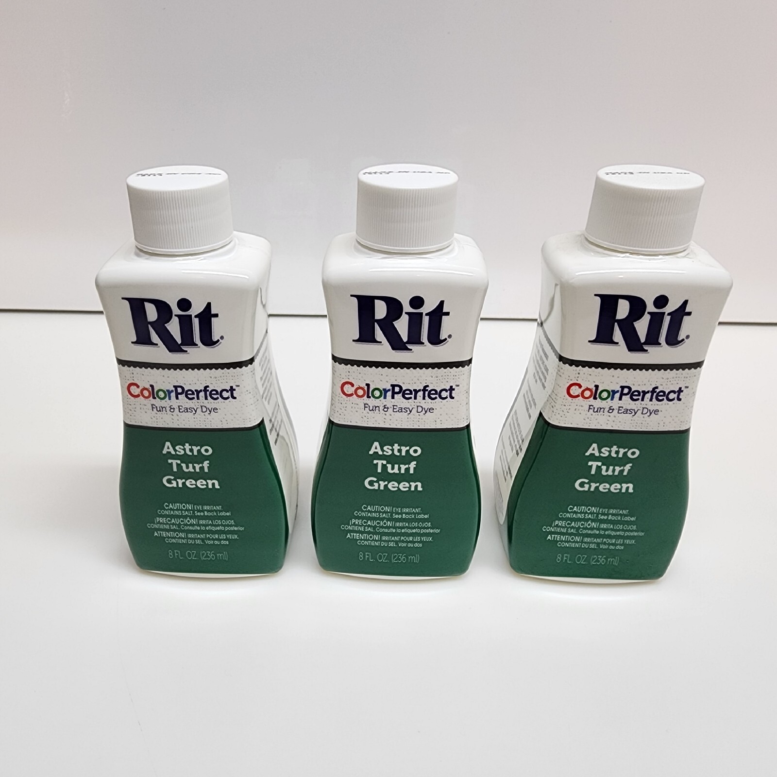 Lot of 3 Rit Color Perfect Liquid Fibric Cloth Dye Astro Turf Green NEW! DIY