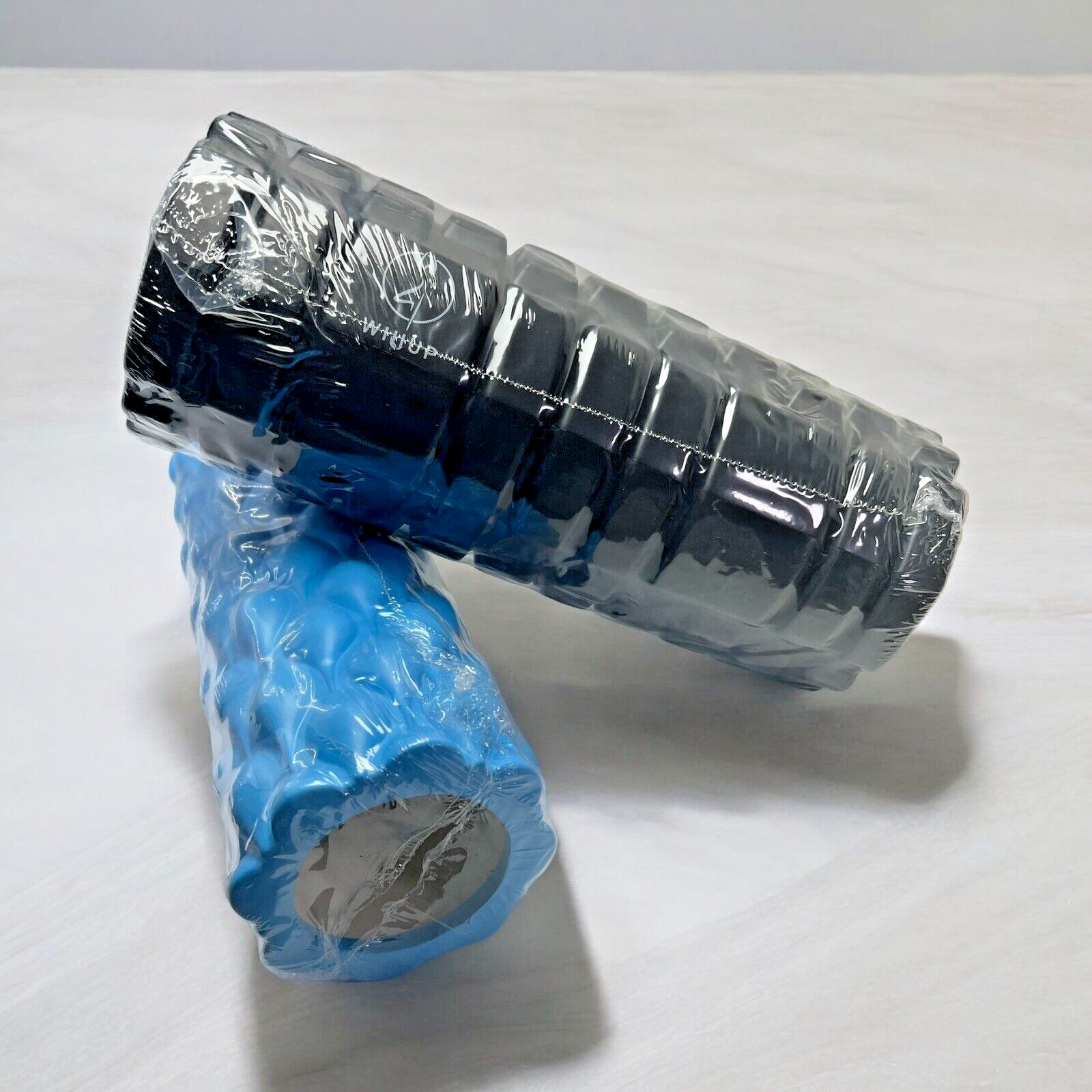2Pack Foam Roller for Deep Tissue Massager Muscle Trigger Point Blk/Blu 13''X5''