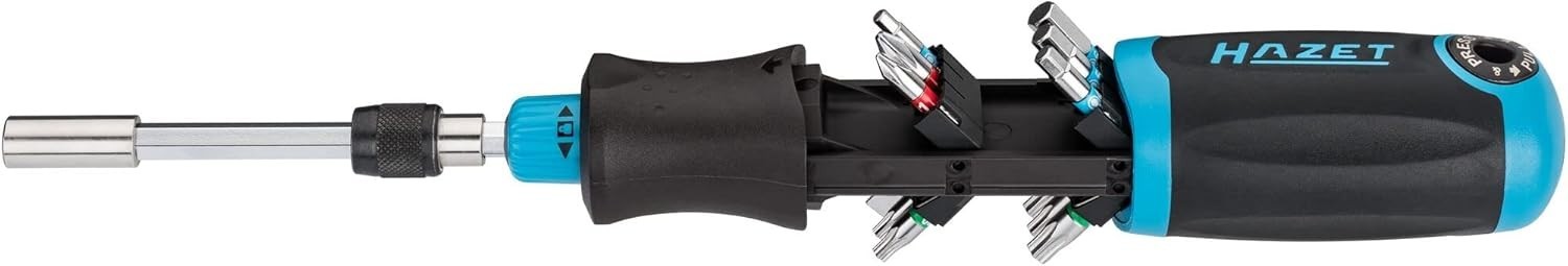 HAZET Bit Ratchet Screwdriver 810R-4 I Integrated Holder Magazine A215